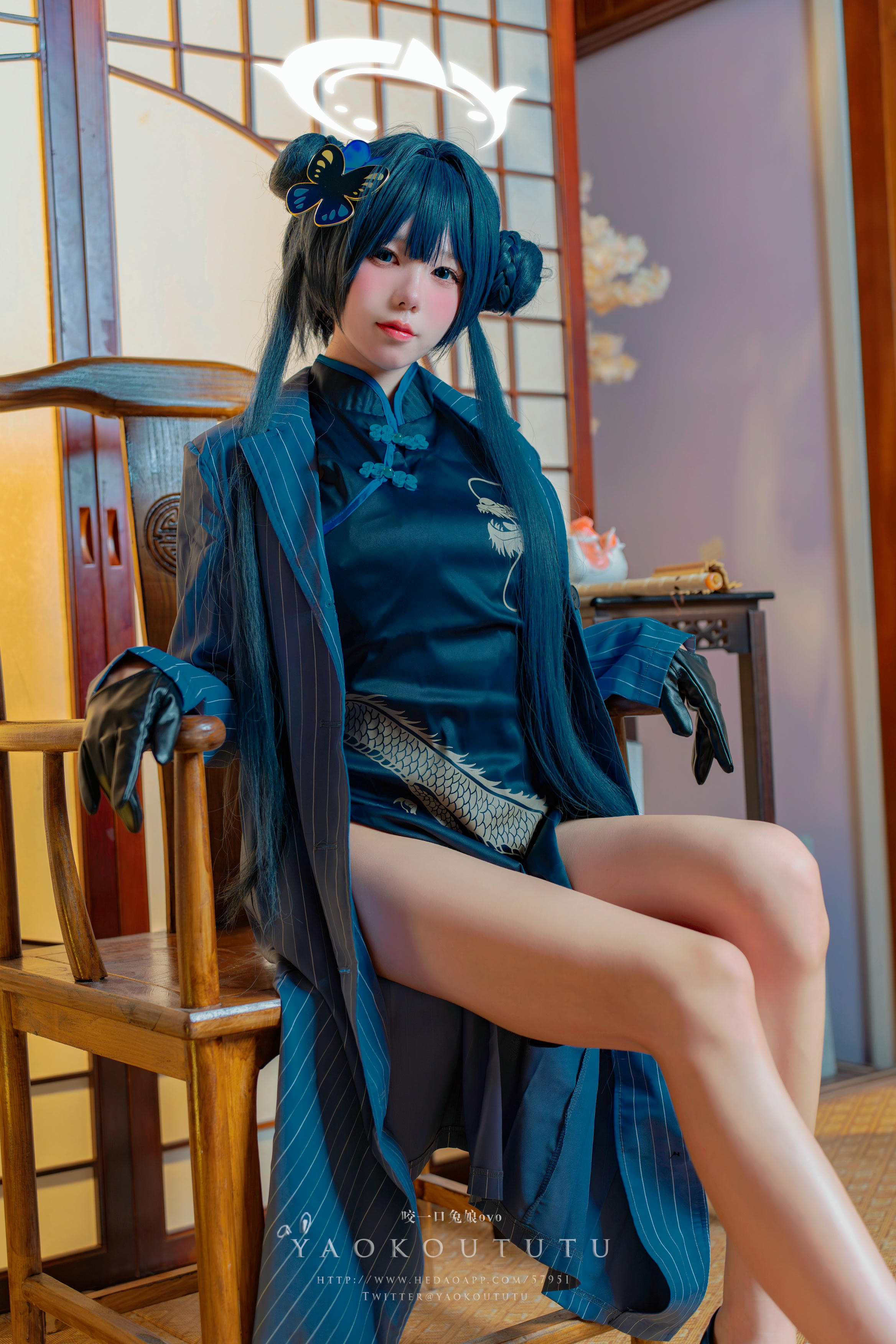 黏黏团子兔 NO.096 咬一口兔娘ovo 九月订阅『碧蓝档案·妃咲』胭脂 [85P1V 1.71GB]_第1集