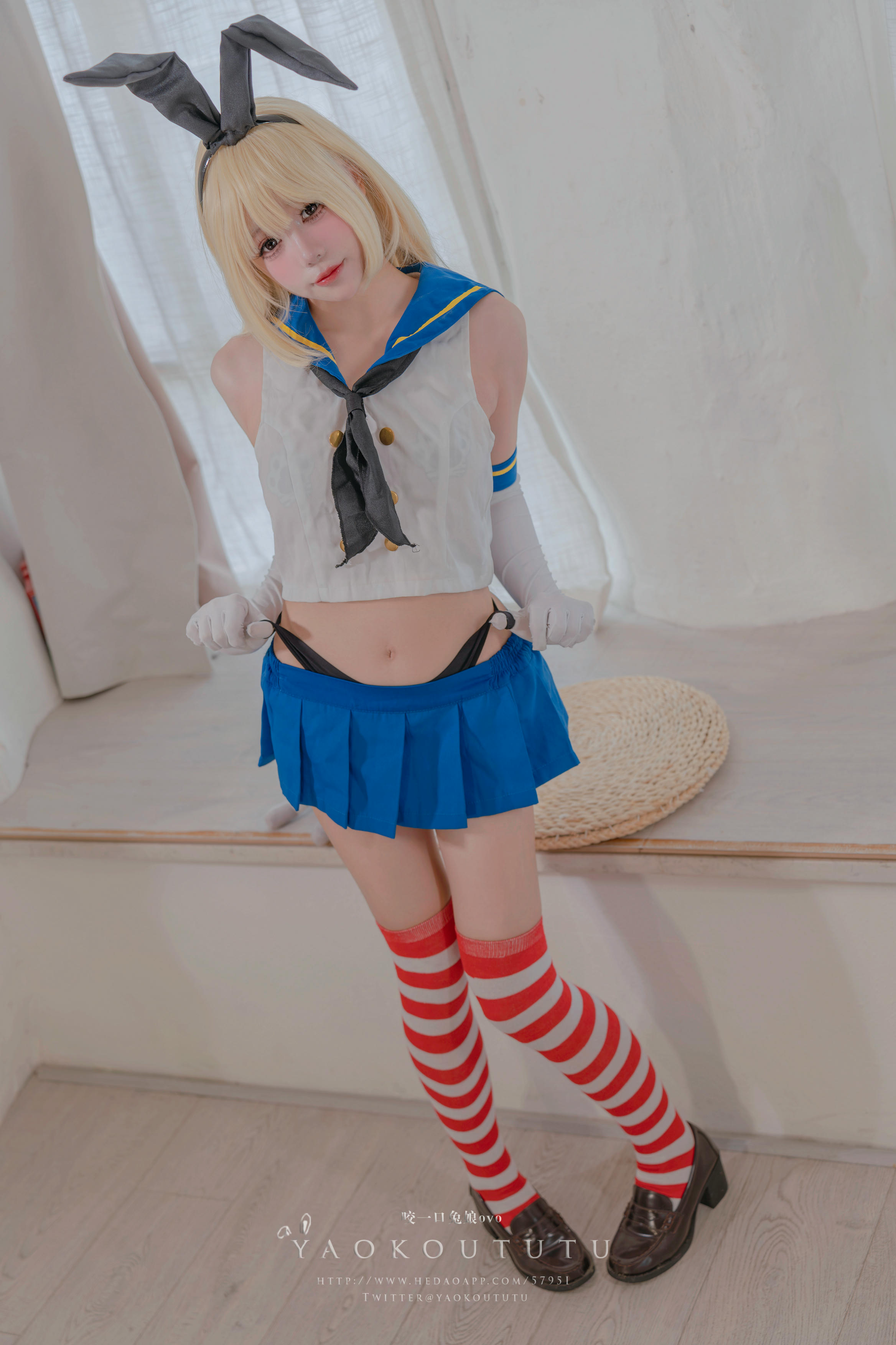 黏黏团子兔 NO.113 咬一口兔娘ovo 十月订阅『岛风的修整』Twice [74P1V 1.35GB]_第1集