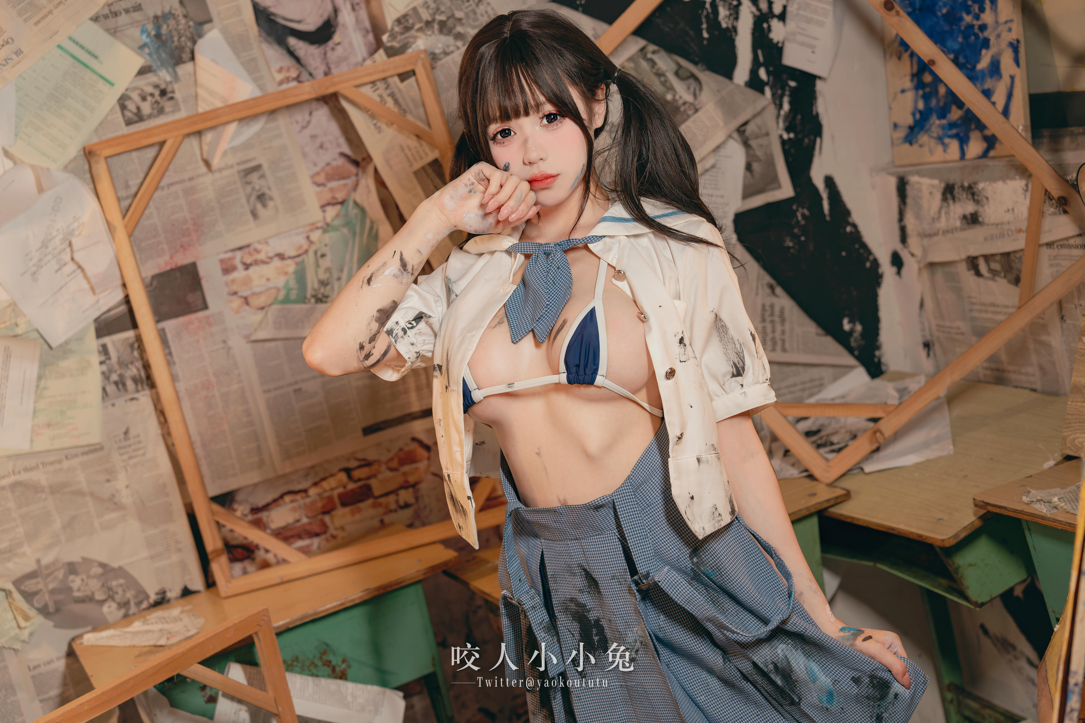 黏黏团子兔 NO.119 咬人小小兔 未成名画作&B+WITH+U [71P1V-1.62G]_第2集