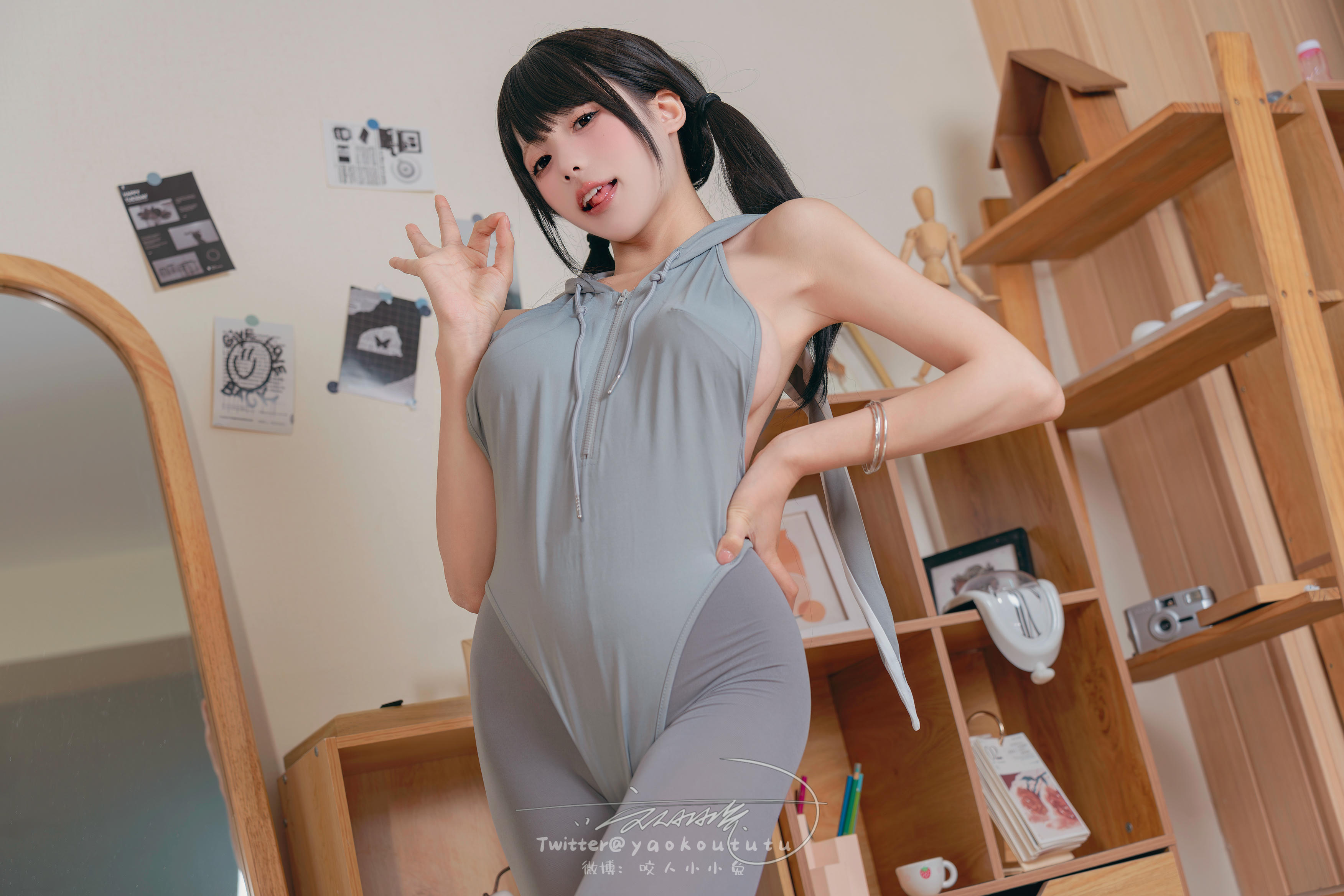黏黏团子兔 NO.128 23十二月票专属特典『小灰兔』[41P-575MB]_第1集