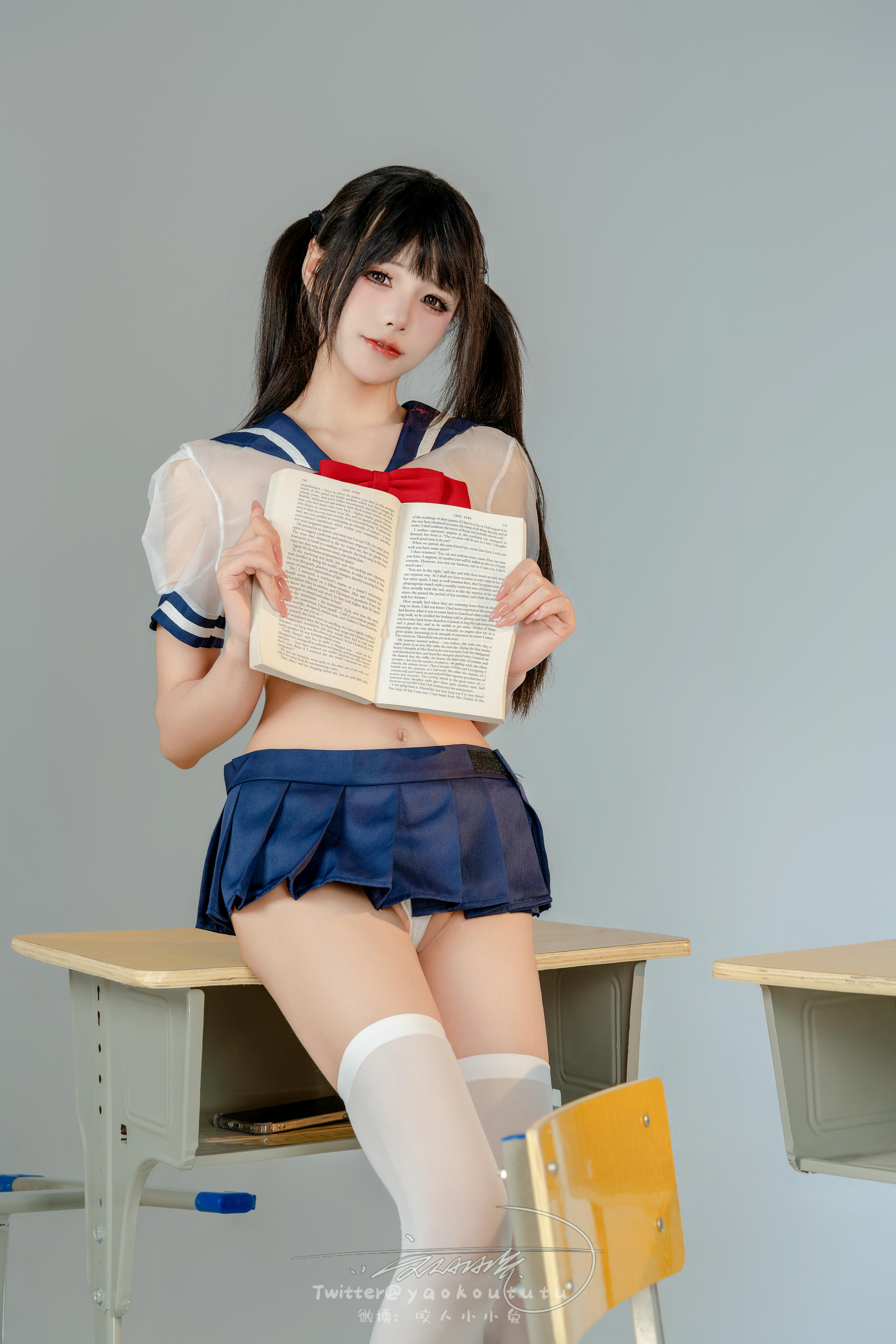 黏黏团子兔 NO.133 咬人小小兔 2401月月票专属特典『辣妹学院』Pretty [40P1V 1GB]_第1集