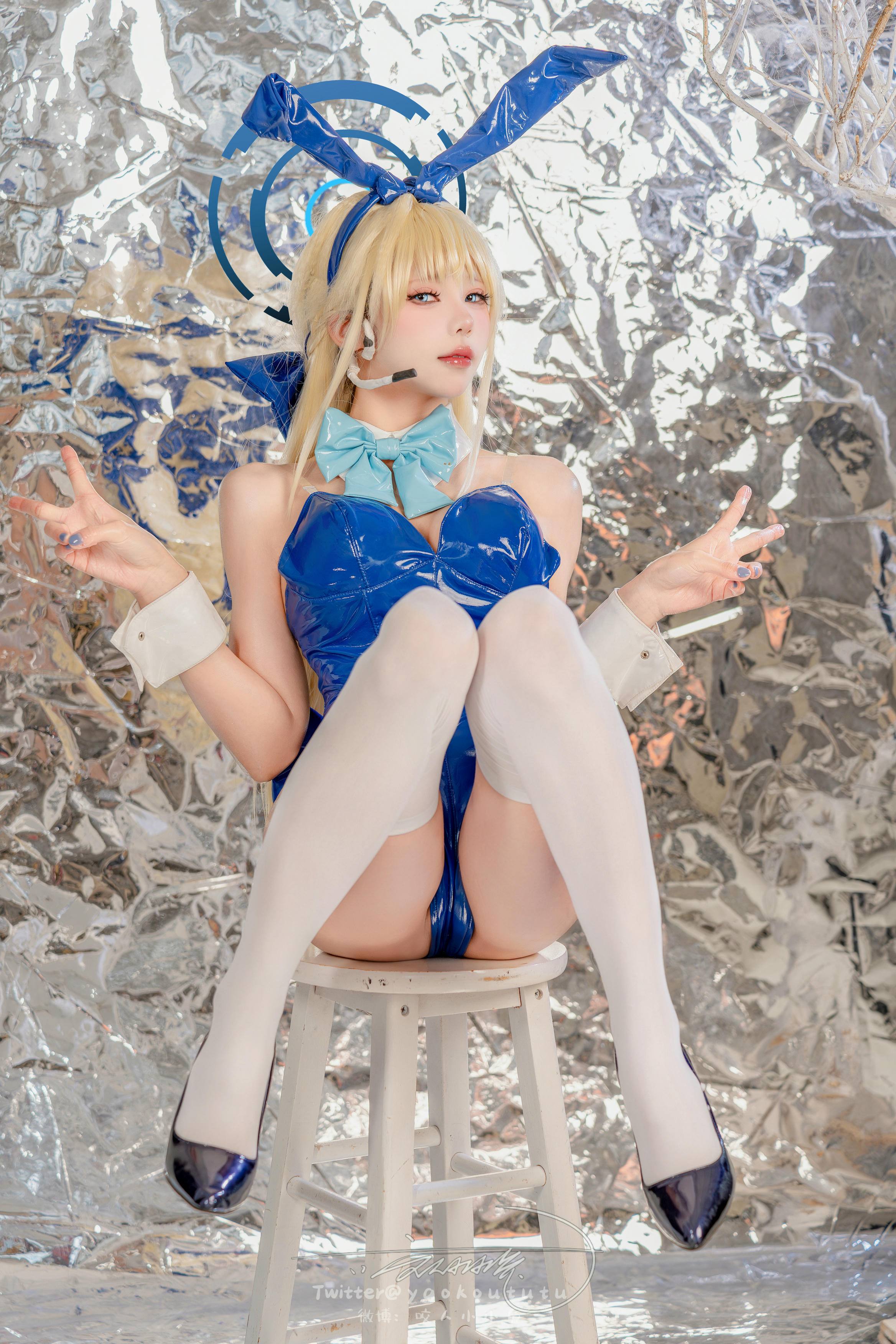 黏黏团子兔 NO.137 咬人小小兔 2402月作品『碧蓝档案-飞鸟马时』叮叮当当 [98P+1V 2.22GB]_第2集