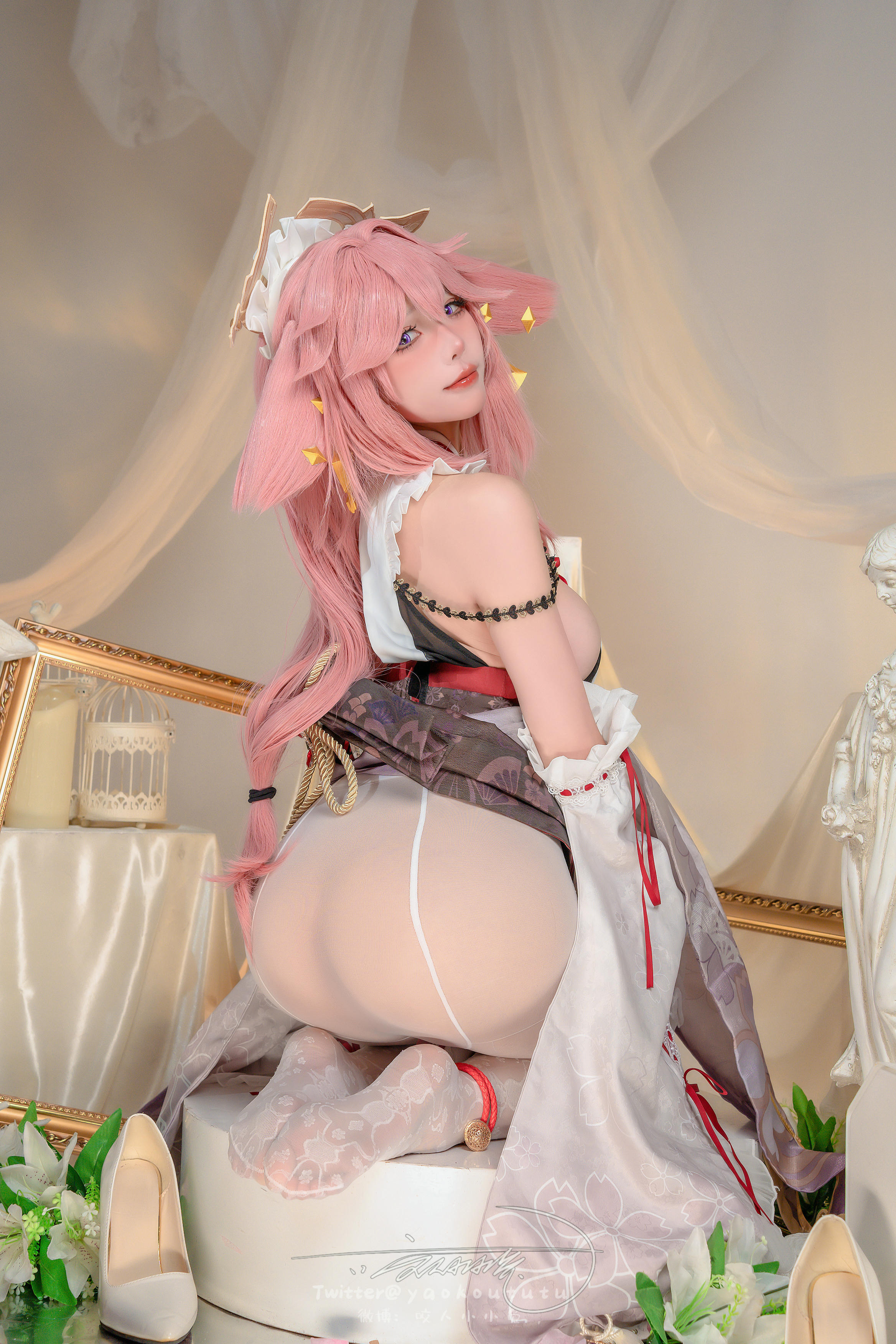 黏黏团子兔 NO.141 咬人小小兔 2402月作品『春江水暖  神子贺岁』大摆锤 [84P+1V 1.62GB]_第2集