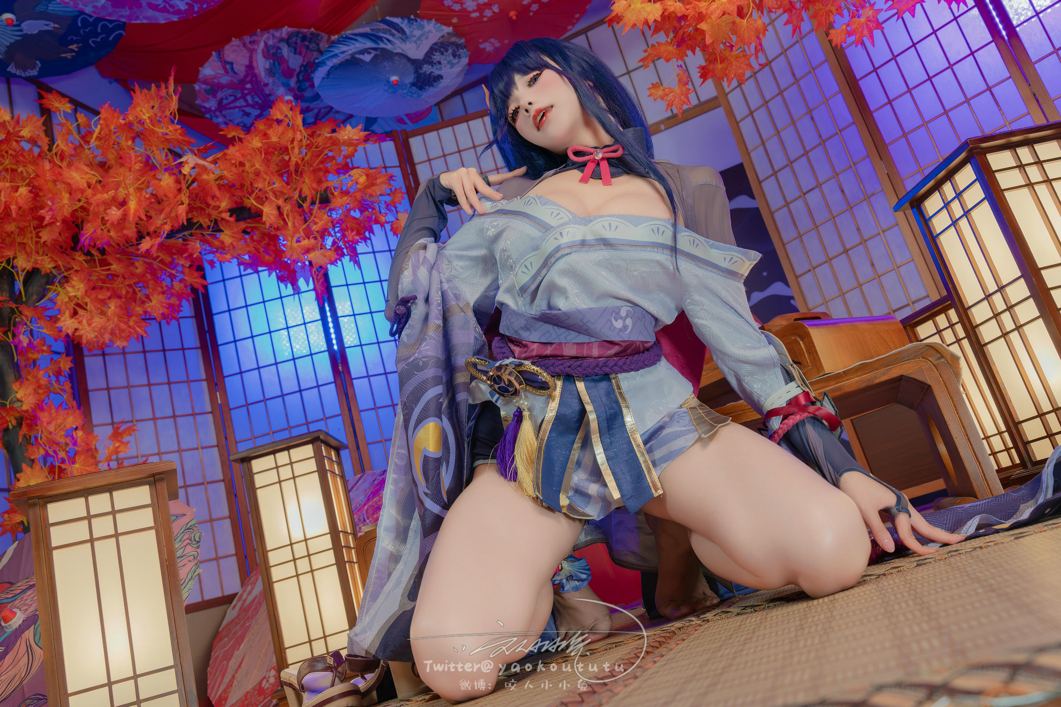 黏黏团子兔 NO.144 咬人小小兔(咬一口兔娘) 2403月作品 原神雷电将军 [76P1V-1.43G]_第2集