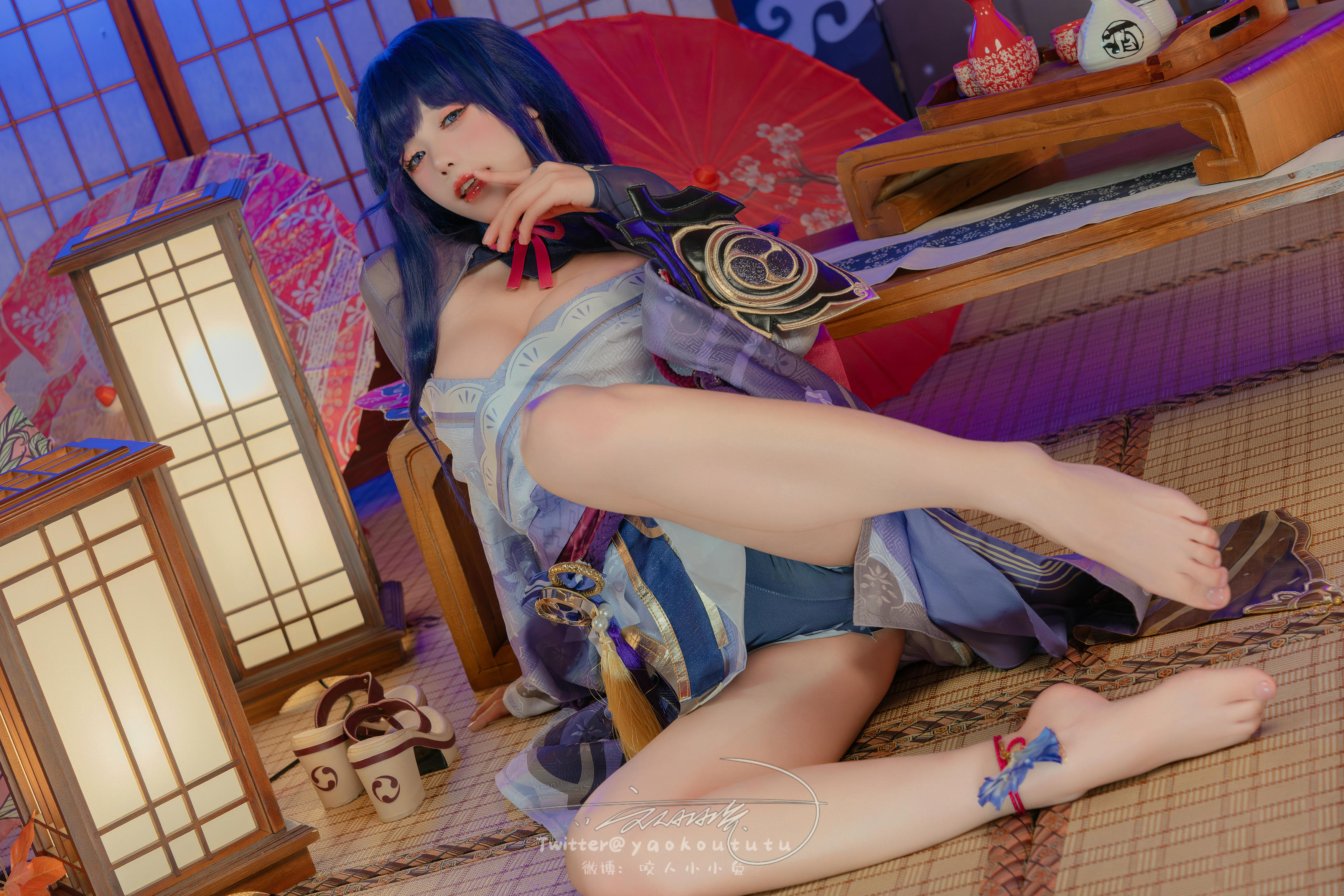 黏黏团子兔 NO.144 咬人小小兔(咬一口兔娘) 2403月作品 原神雷电将军 [76P1V-1.43G]_第2集