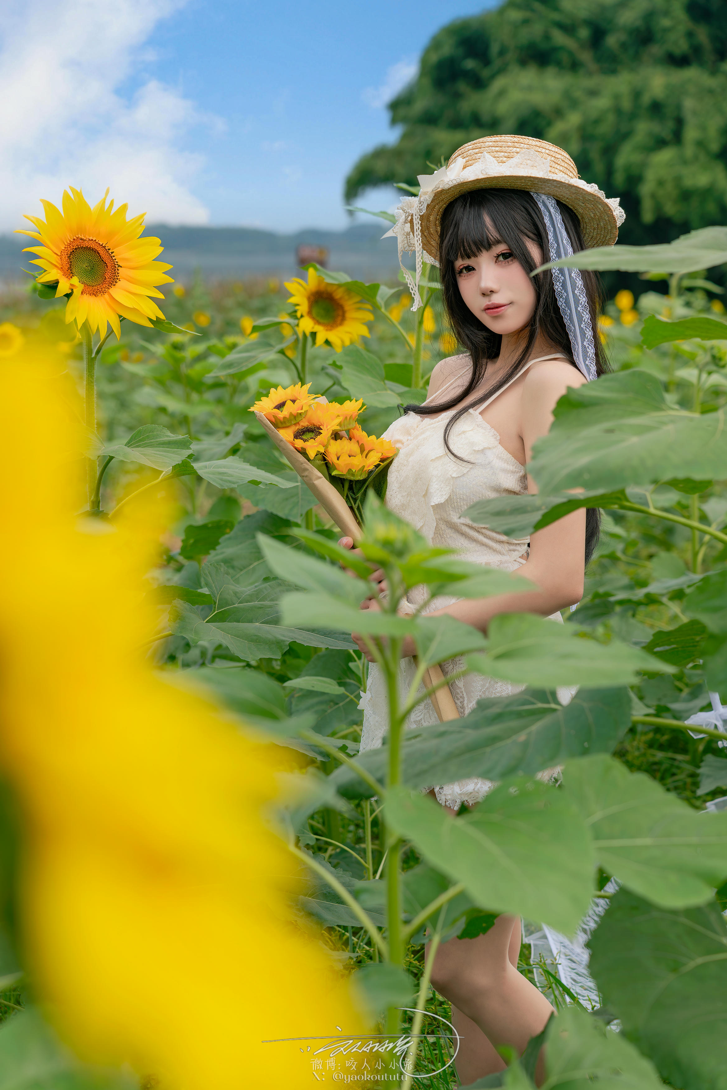 黏黏团子兔 NO.173 咬人小小兔 7月作品『夏の葵』Summertime [73P1V 1.52GB]_第1集