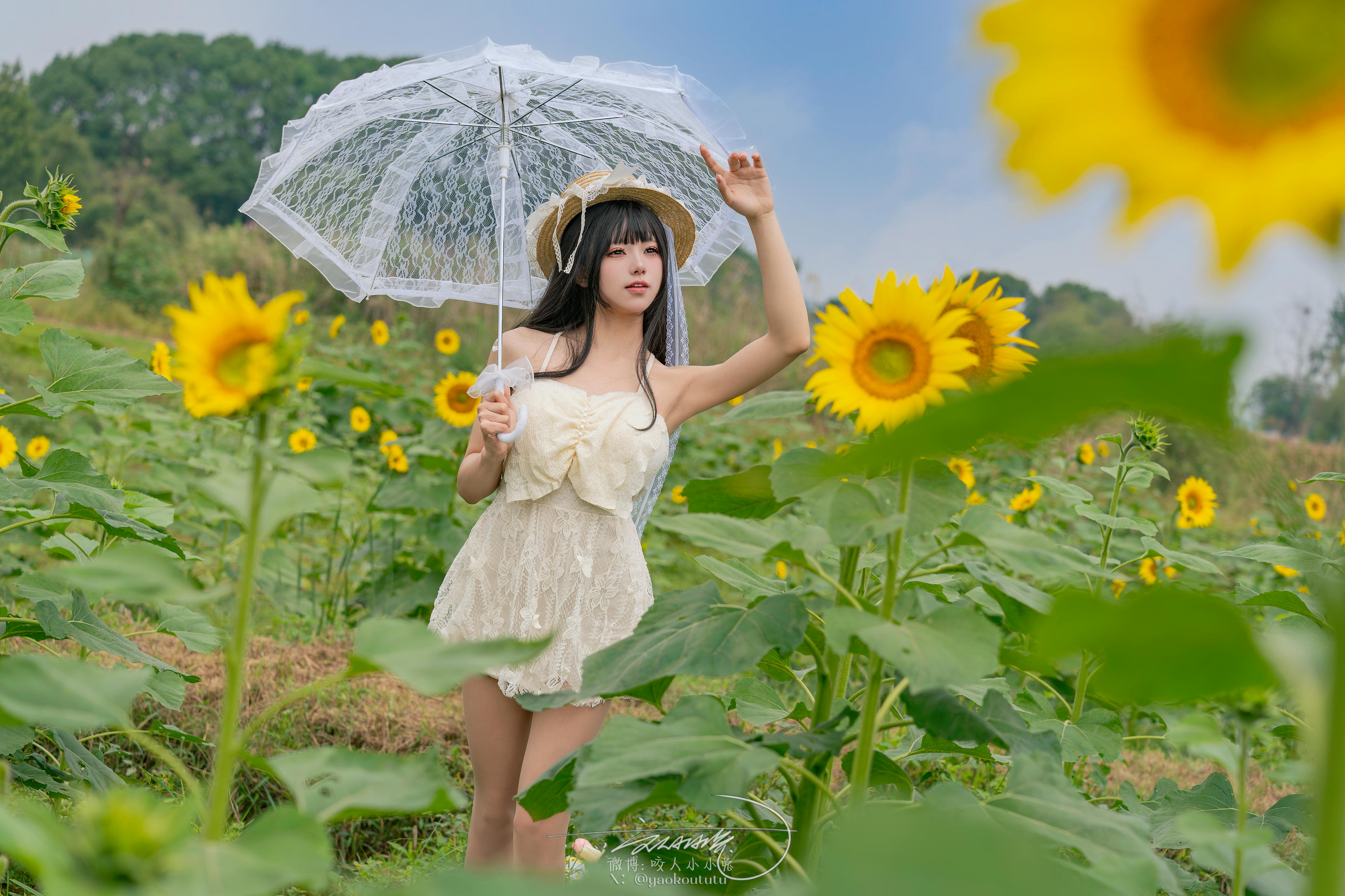 黏黏团子兔 NO.173 咬人小小兔 7月作品『夏の葵』Summertime [73P1V 1.52GB]_第1集