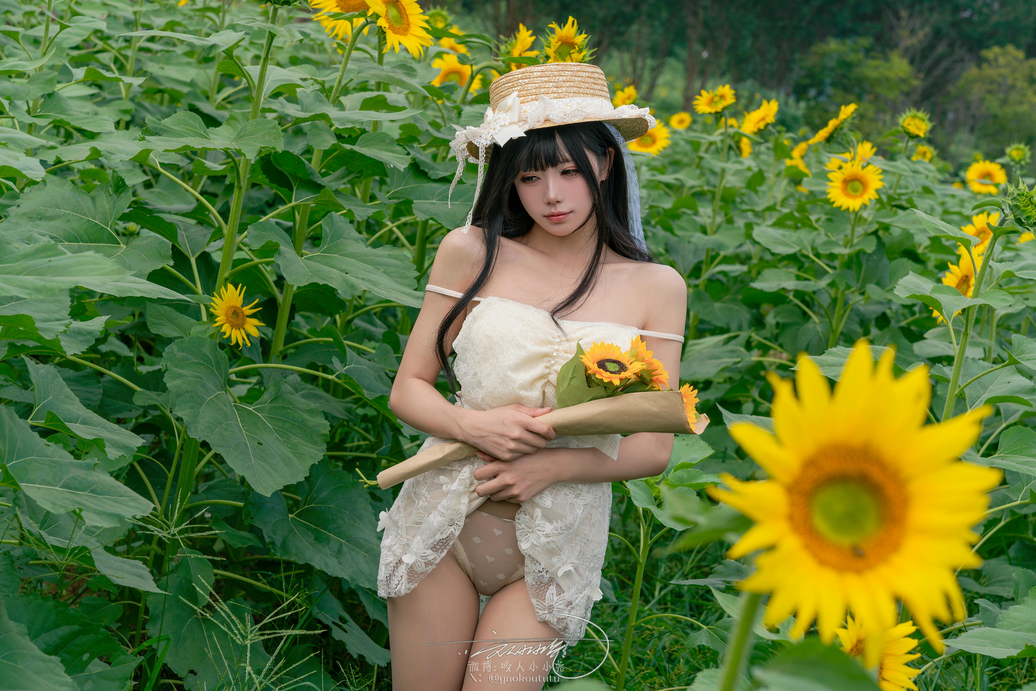 黏黏团子兔 NO.173 咬人小小兔 7月作品『夏の葵』Summertime [73P1V 1.52GB]_第2集