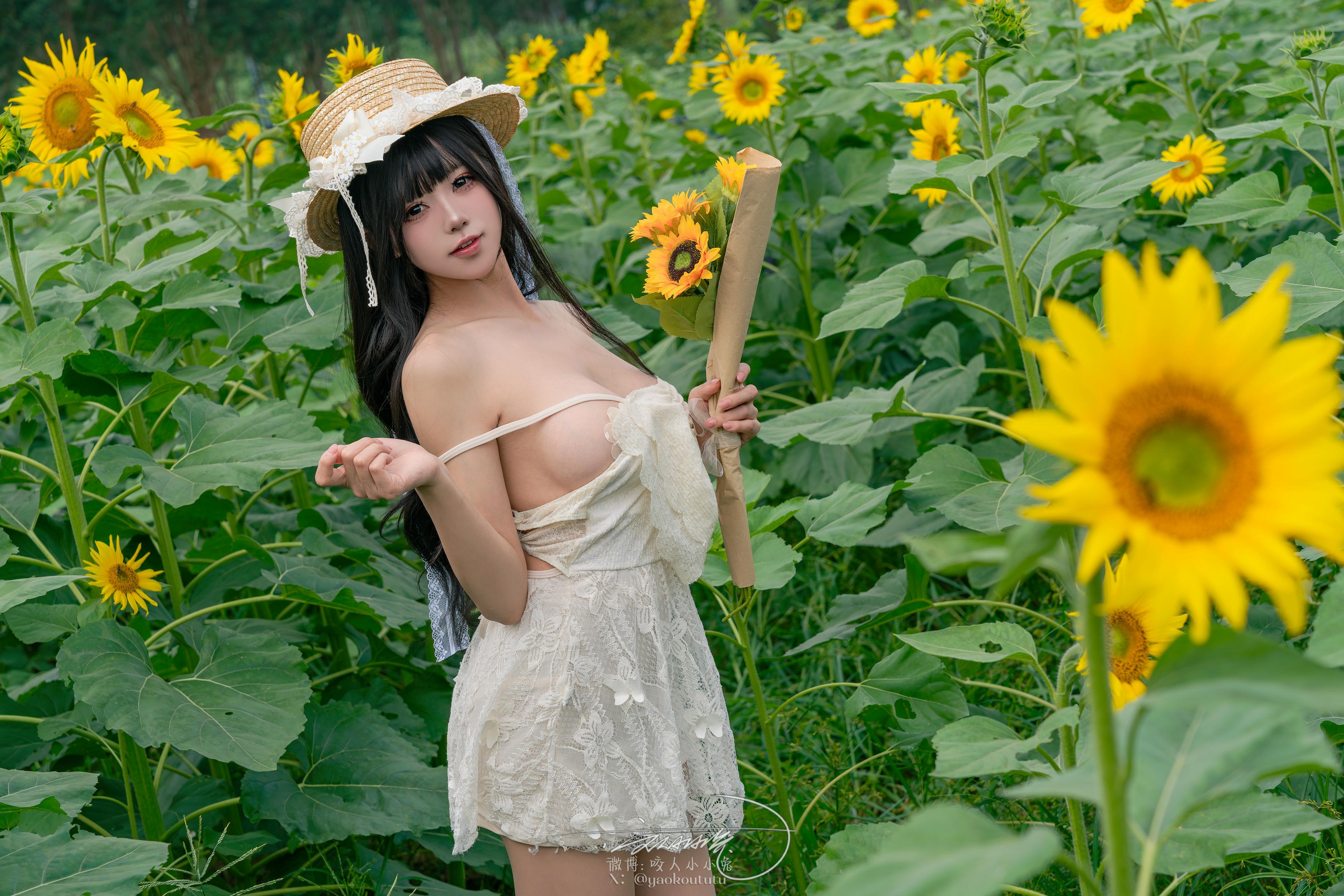 黏黏团子兔 NO.173 咬人小小兔 7月作品『夏の葵』Summertime [73P1V 1.52GB]_第2集