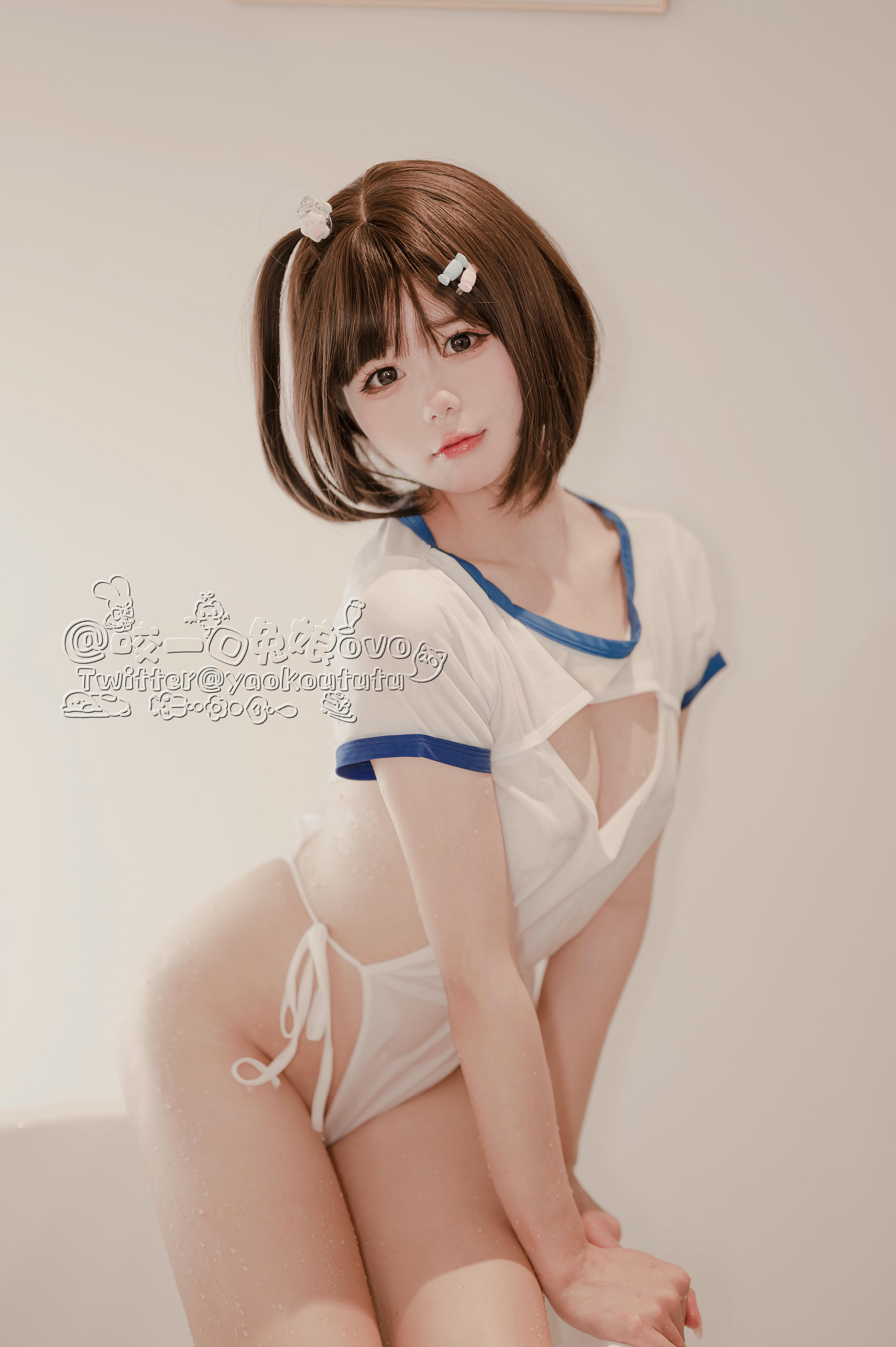 黏黏团子兔 NO.006 纯白欲缸 [57P 482MB]_第3集