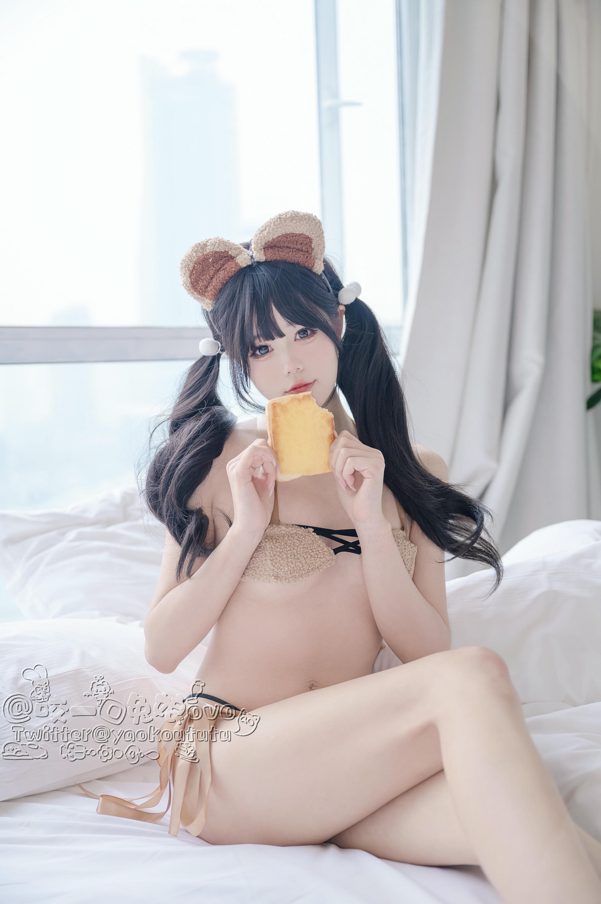 黏黏团子兔 NO.010 小熊睡衣[60P 491MB]_第1集