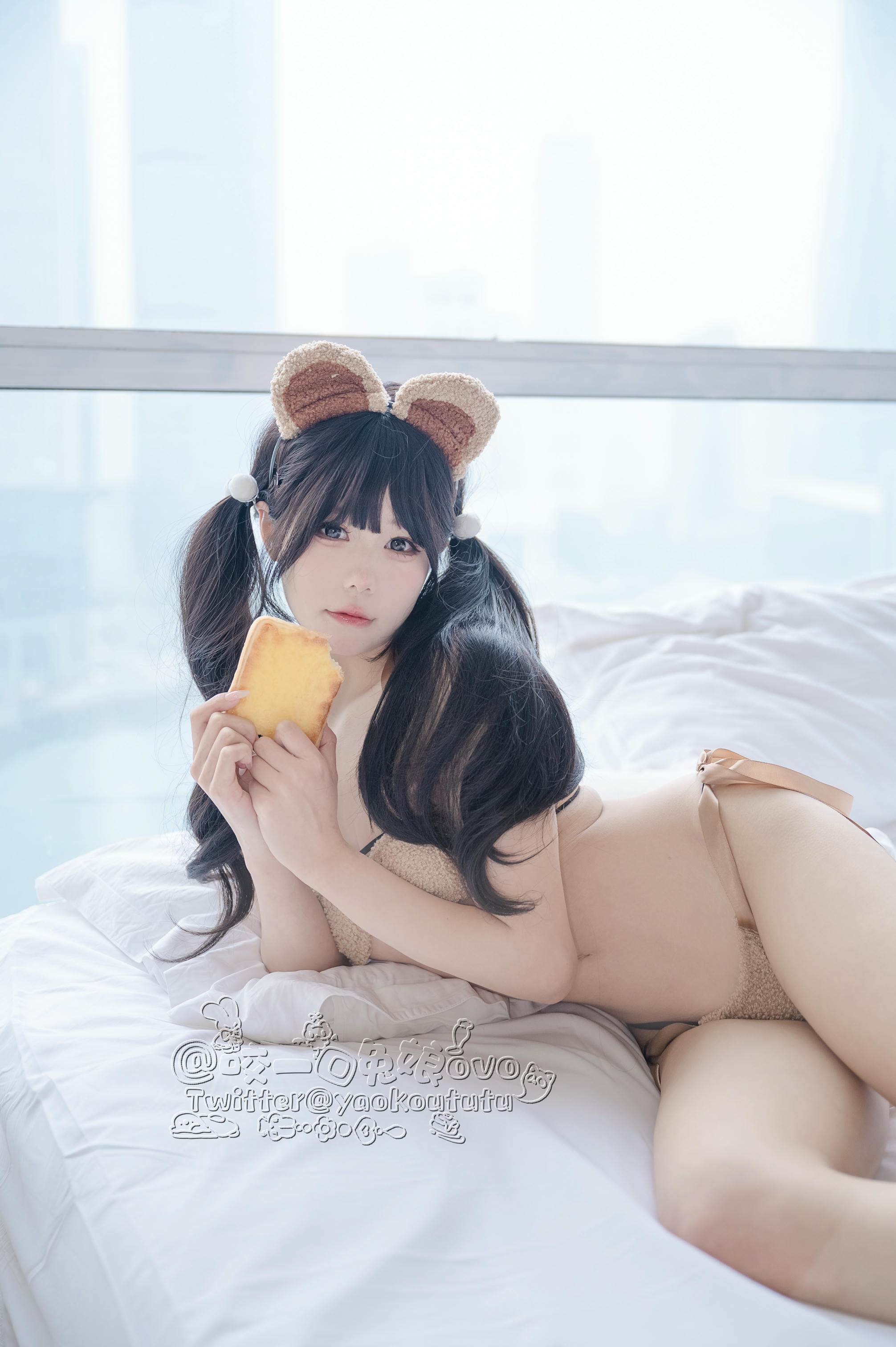 黏黏团子兔 NO.010 小熊睡衣[60P 491MB]_第1集