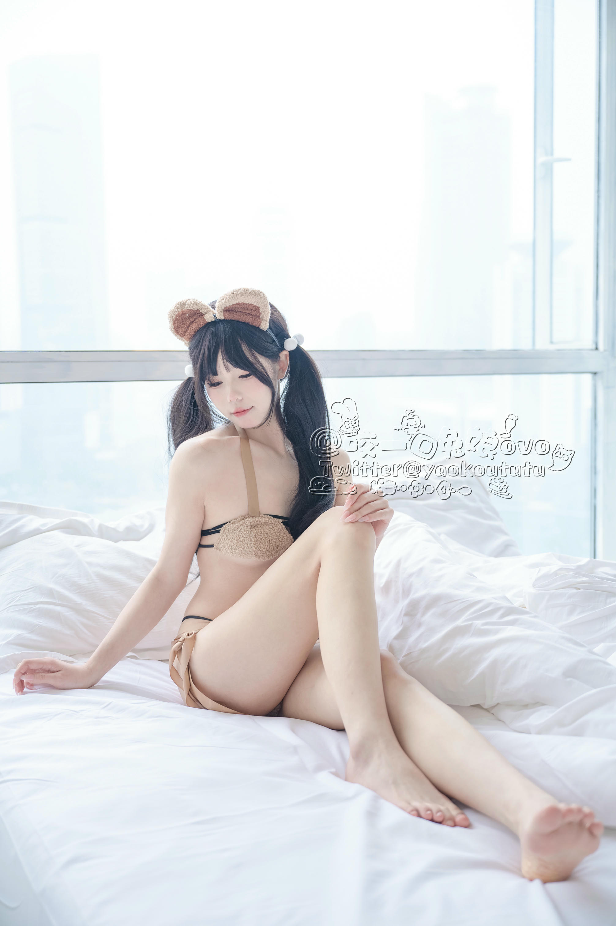 黏黏团子兔 NO.010 小熊睡衣[60P 491MB]_第1集