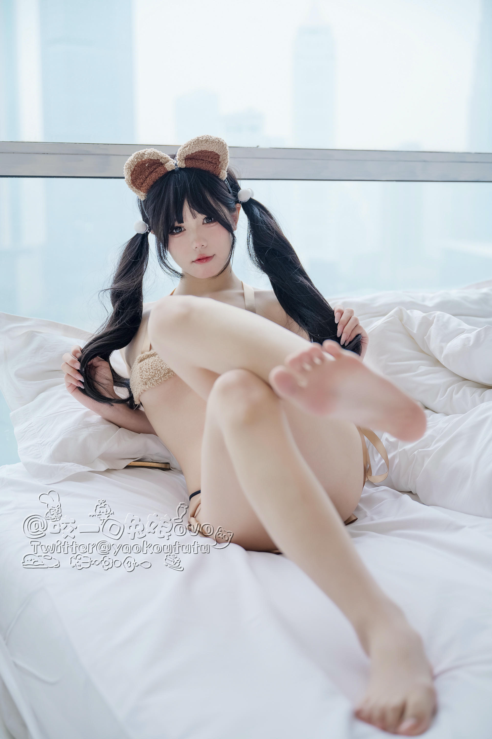 黏黏团子兔 NO.010 小熊睡衣[60P 491MB]_第1集