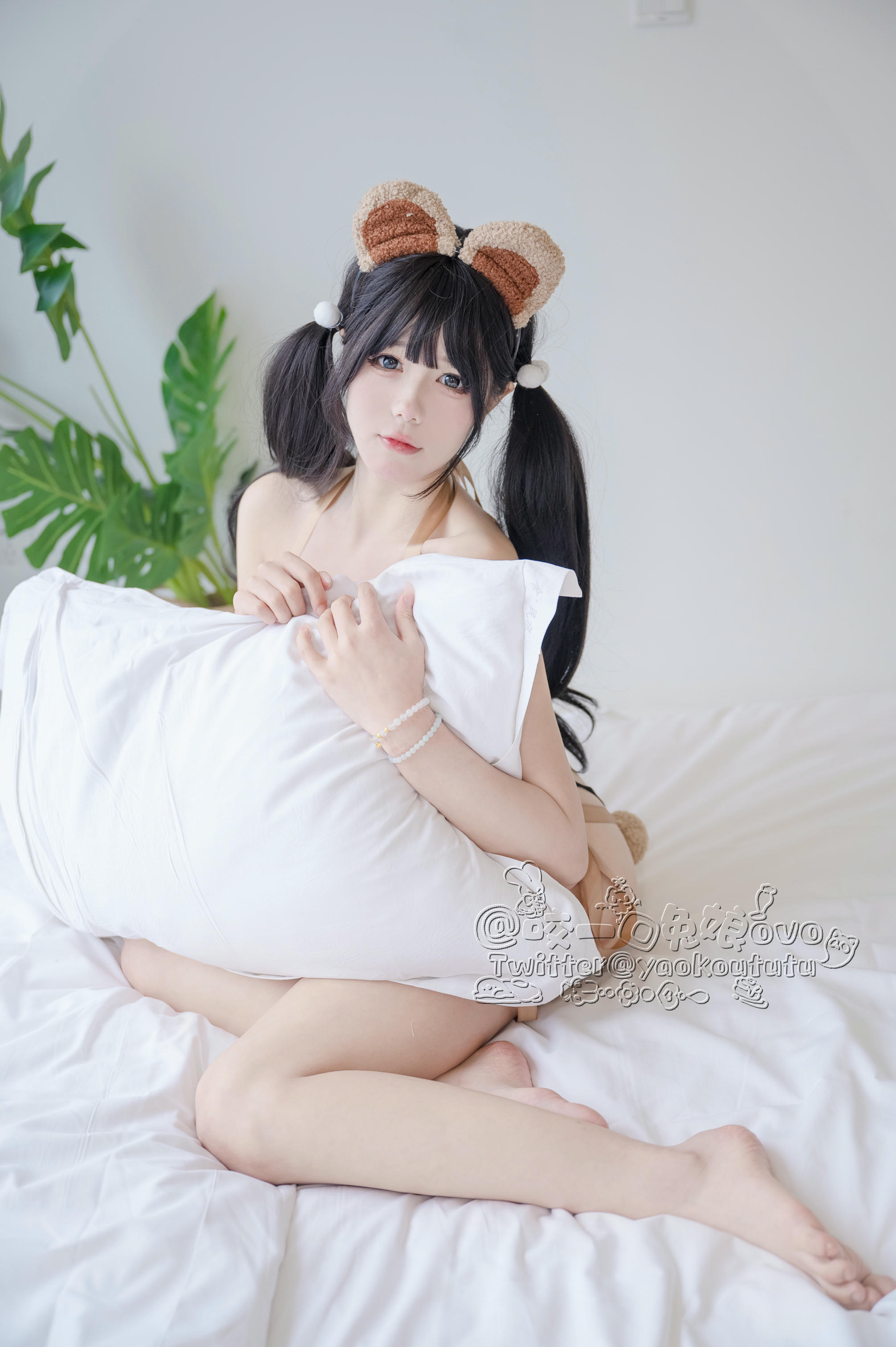 黏黏团子兔 NO.010 小熊睡衣[60P 491MB]_第1集