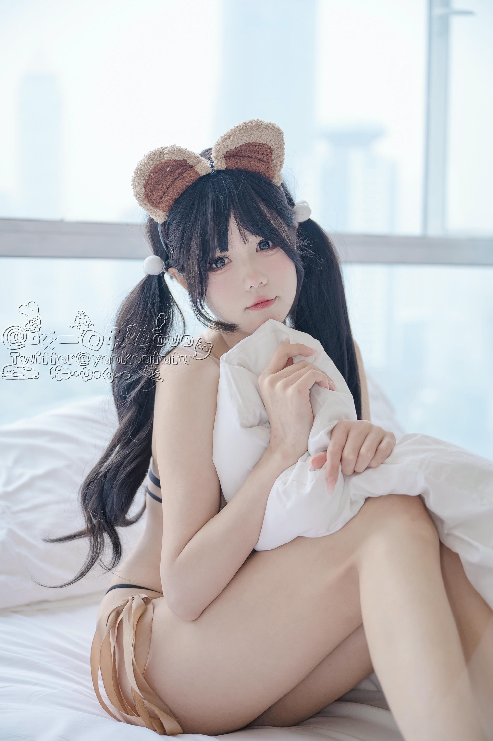 黏黏团子兔 NO.010 小熊睡衣[60P 491MB]_第1集
