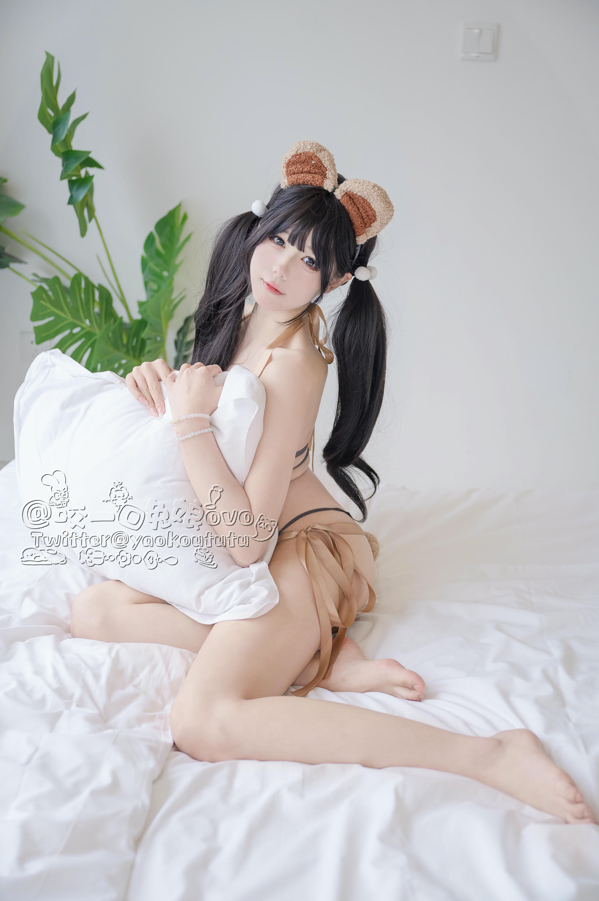 黏黏团子兔 NO.010 小熊睡衣[60P 491MB]_第1集