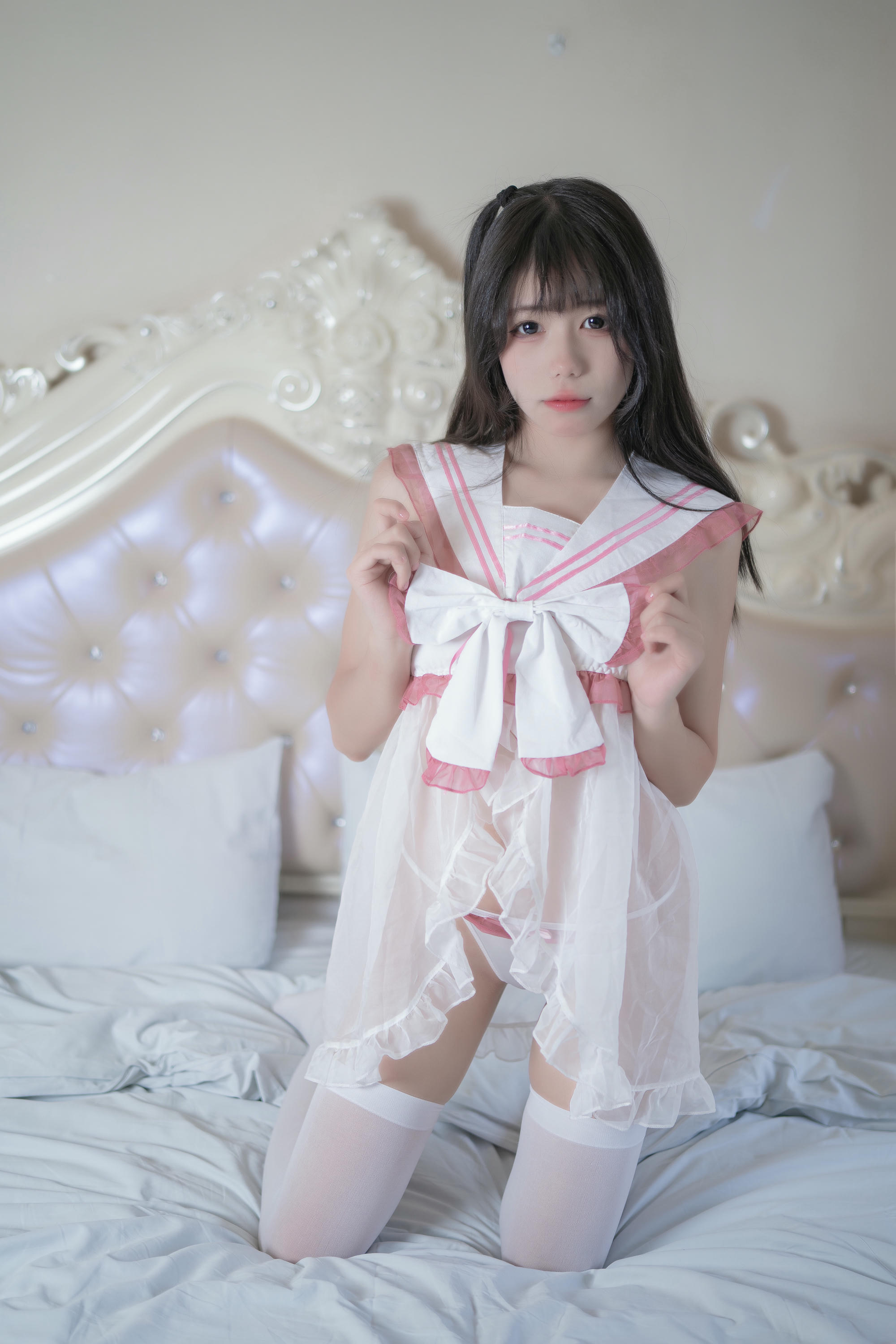 黏黏团子兔 NO.016 粉嫩睡衣 [27P 162.88 MB]_第1集