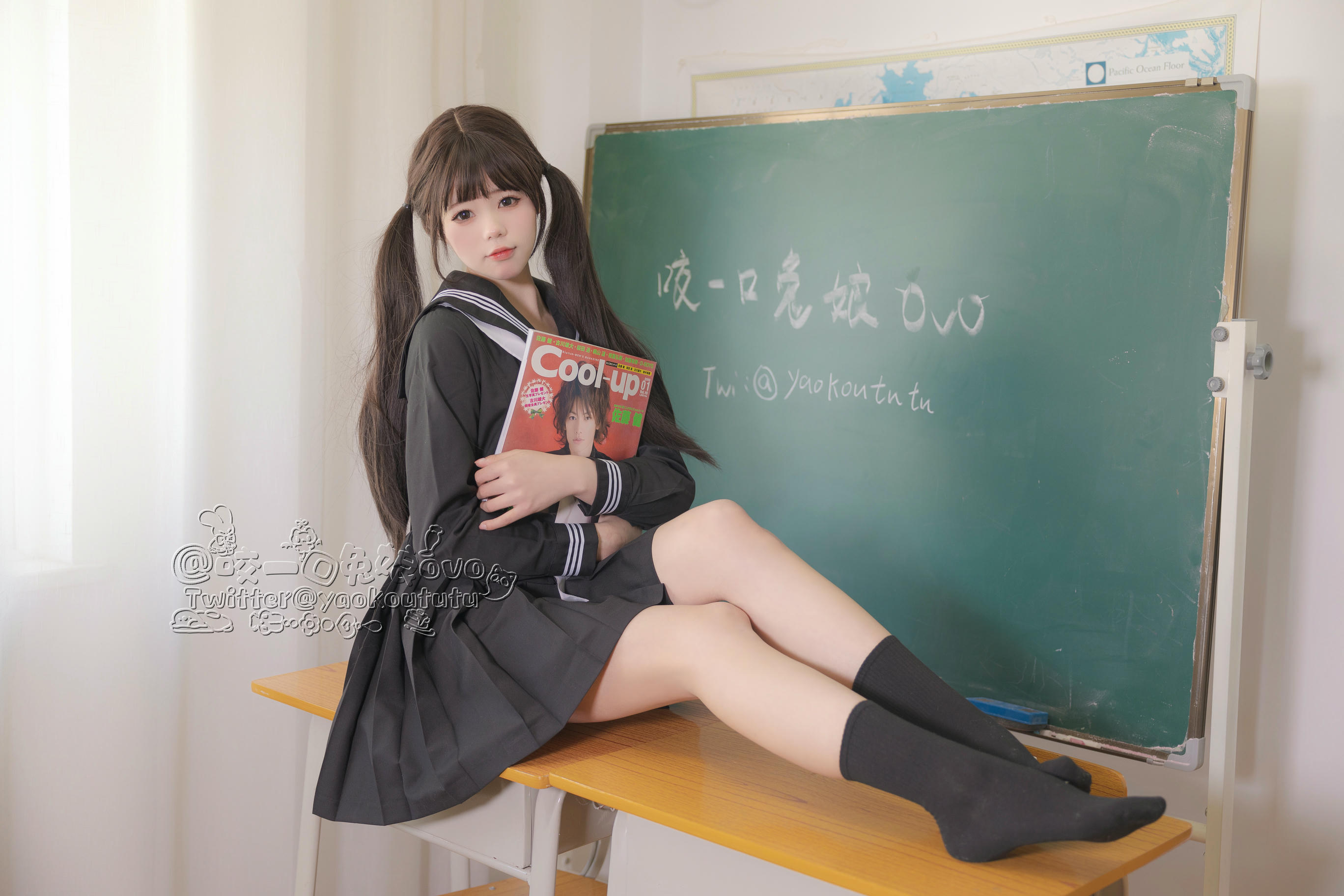 黏黏团子兔 NO.029 咬一口兔娘 放课后[54P1V-664M]-放课后54P_第1集