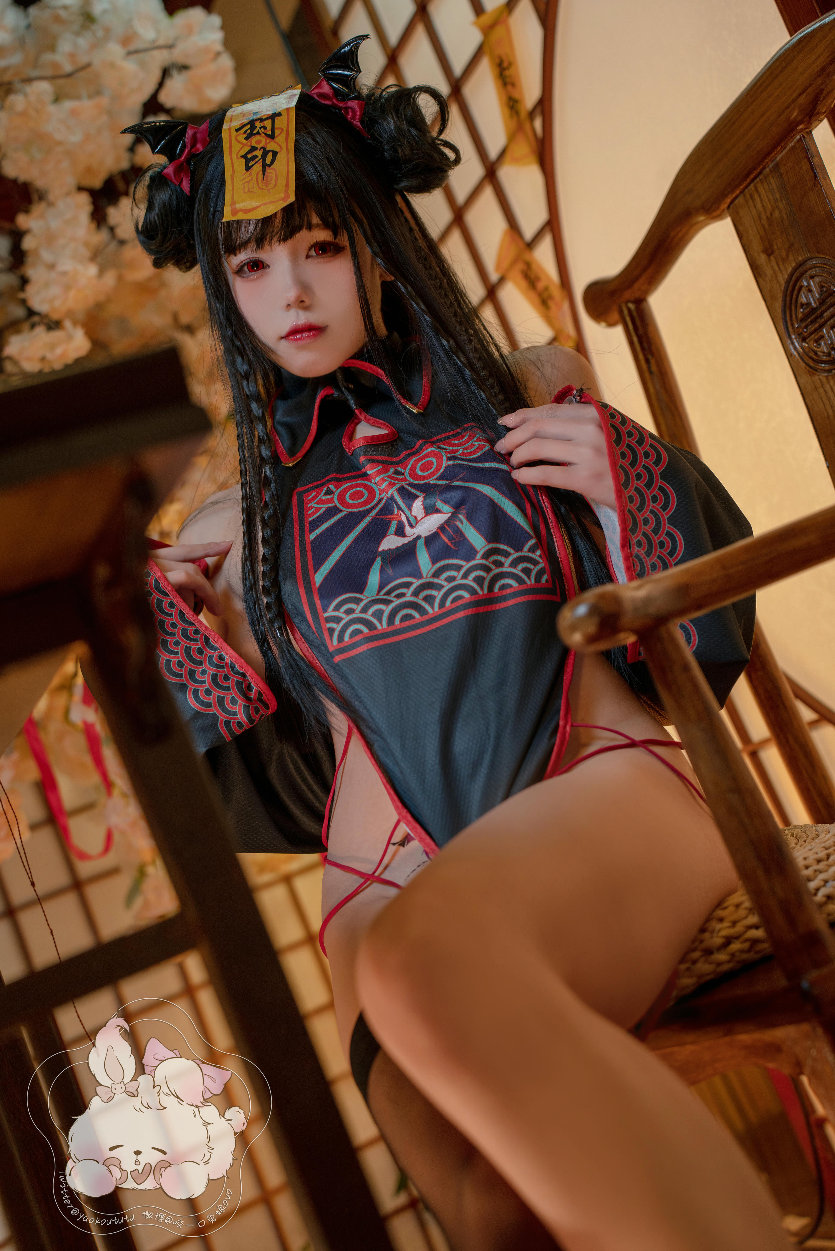 黏黏团子兔 NO.044 僵尸蹲蹲 [50P+1V 956MB]_第1集