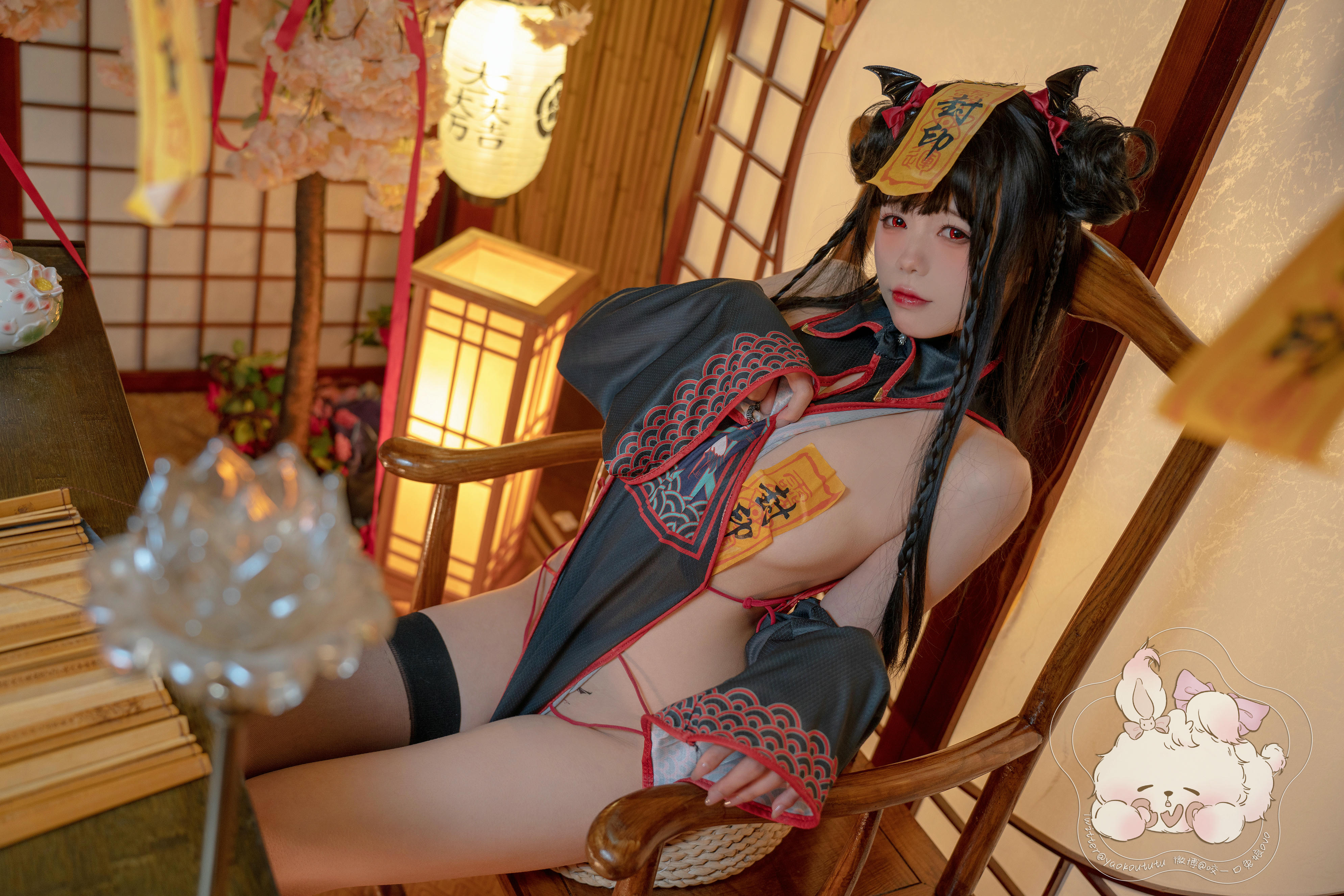 黏黏团子兔 NO.044 僵尸蹲蹲 [50P+1V 956MB]_第1集
