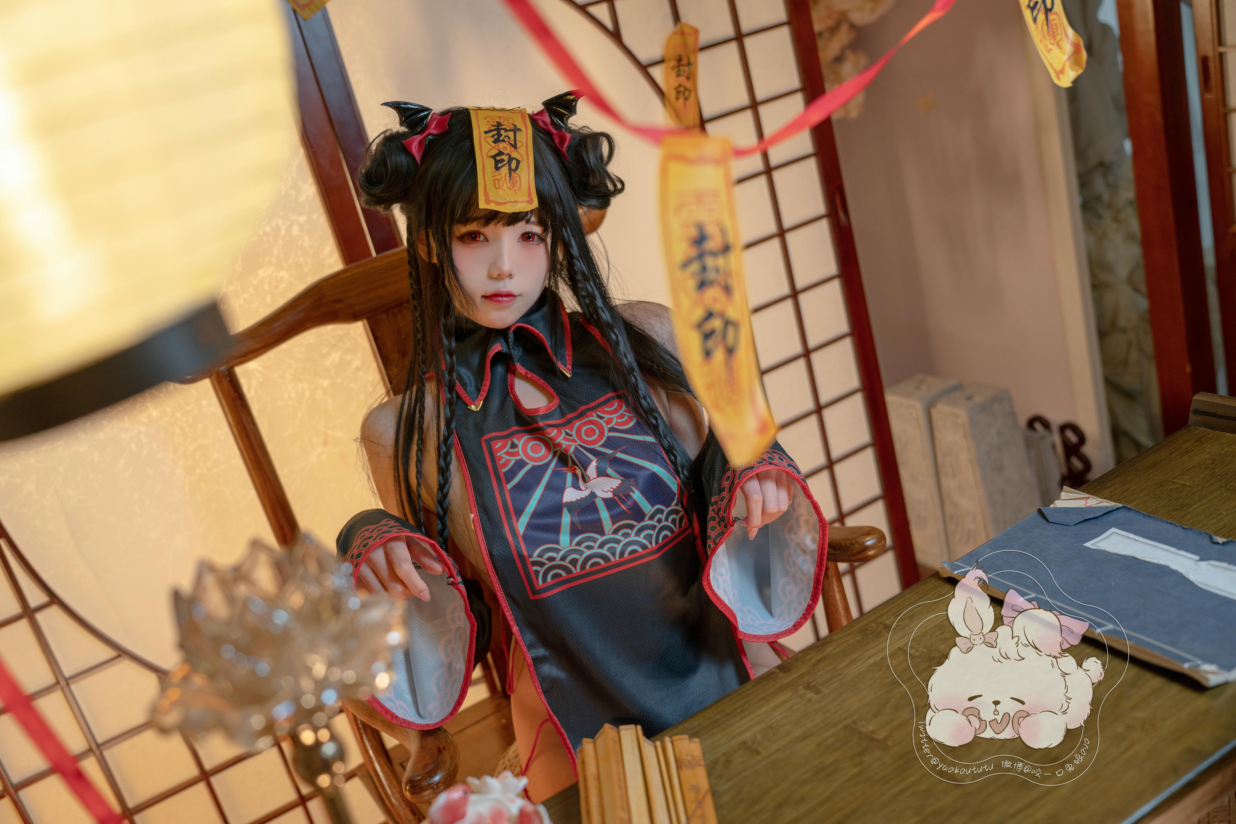 黏黏团子兔 NO.044 僵尸蹲蹲 [50P+1V 956MB]_第1集