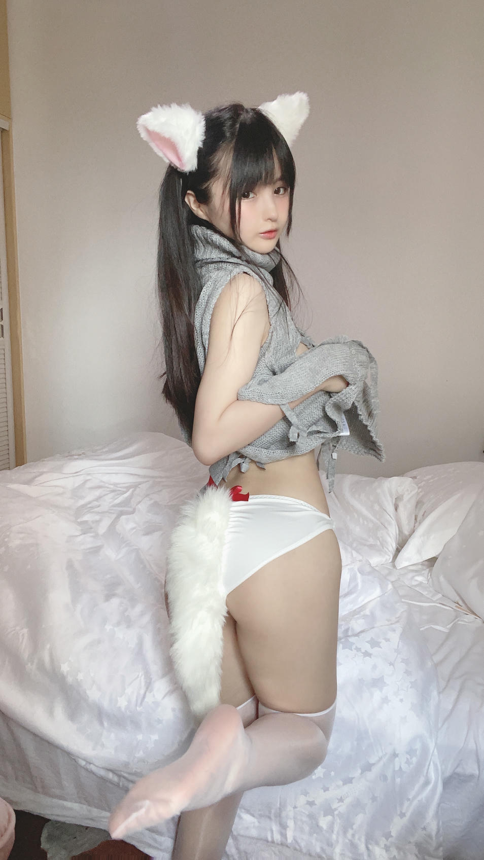 樱井宁宁-桜井宁宁 NO.016 白い猫ちゃん [50P1V-113MB]_第3集