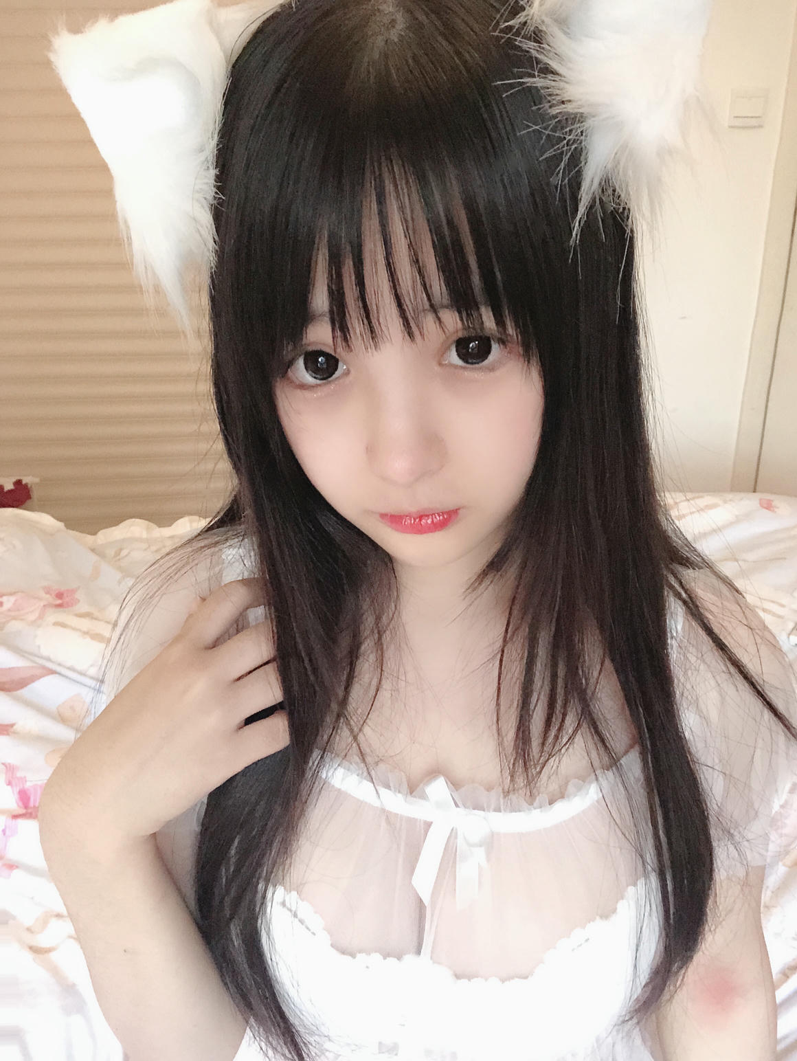 樱井宁宁-桜井宁宁 NO.023 小白猫 蕾丝内衣 [31P-34MB]_第1集