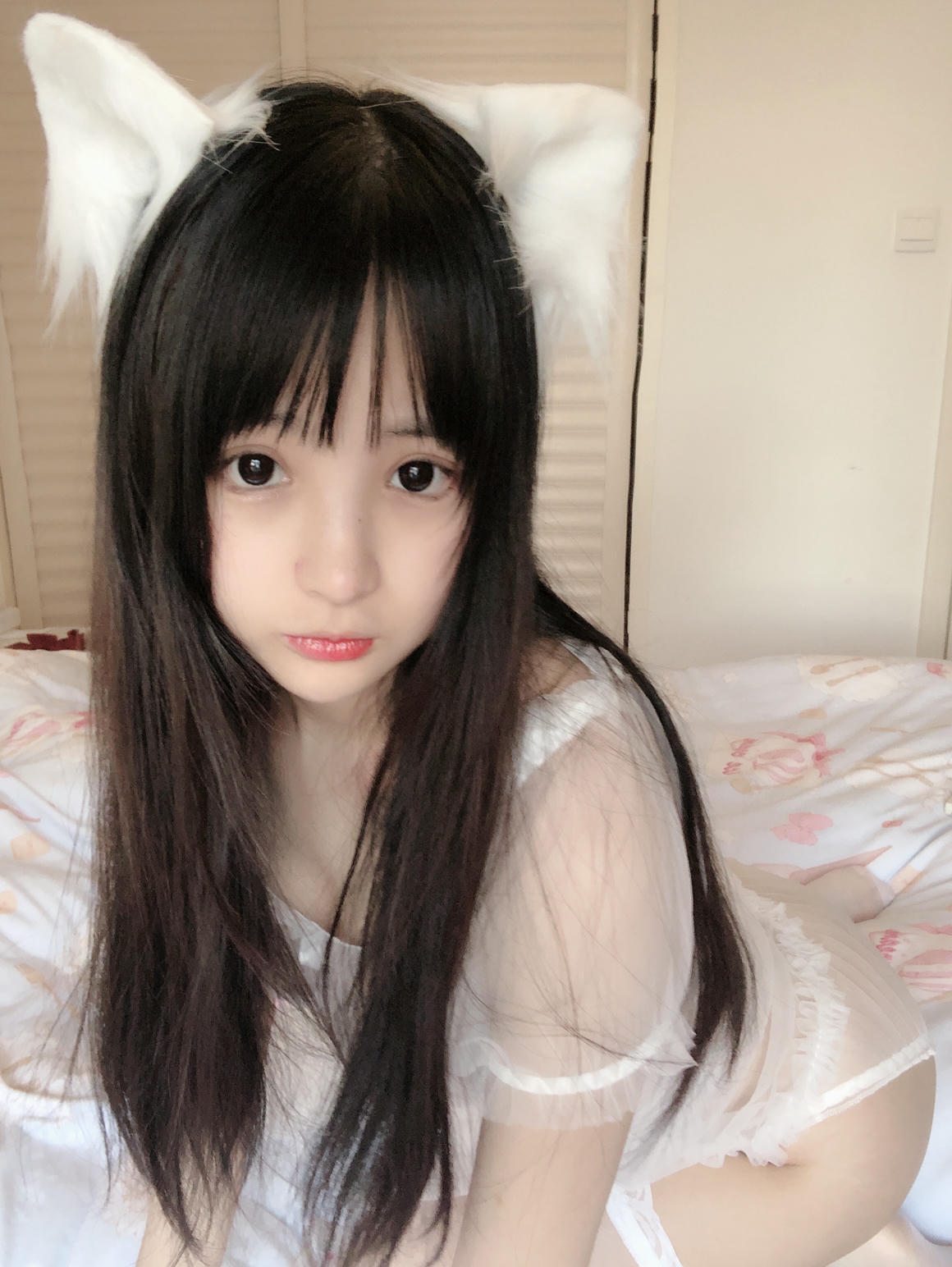樱井宁宁-桜井宁宁 NO.023 小白猫 蕾丝内衣 [31P-34MB]_第2集