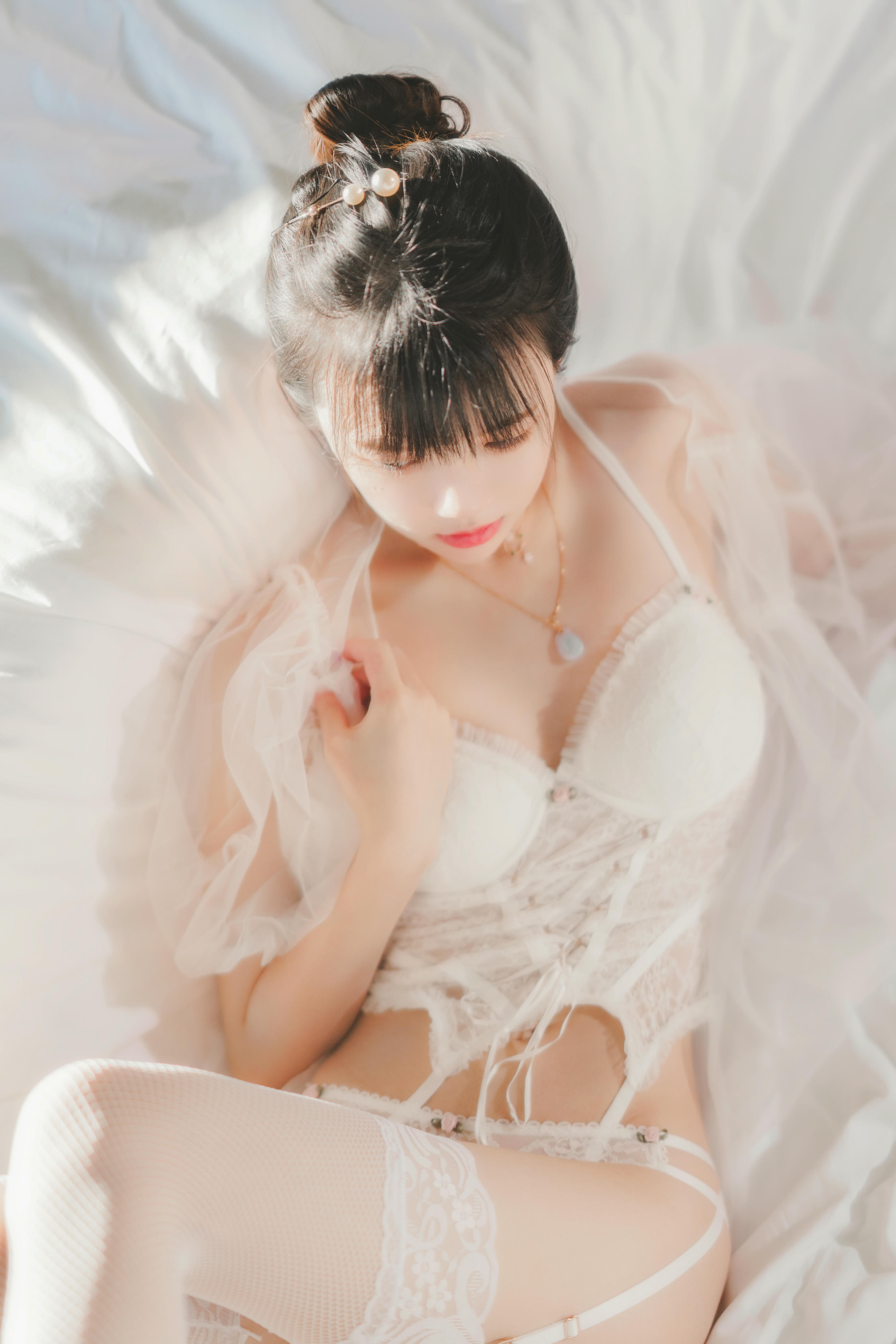 桜桃喵 NO.096 白纱糖01 [40P-601MB]_第1集