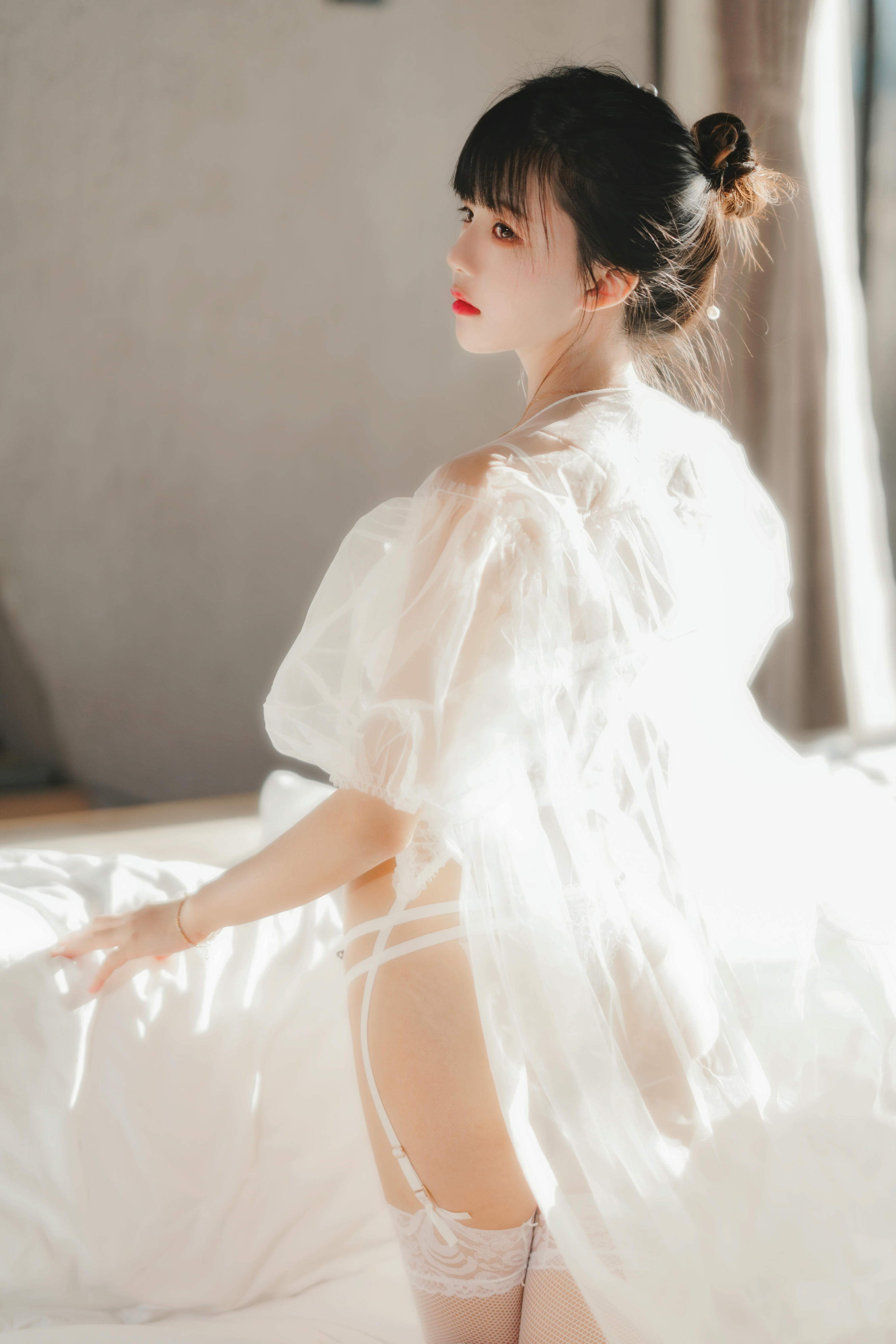 桜桃喵 NO.096 白纱糖01 [40P-601MB]_第2集