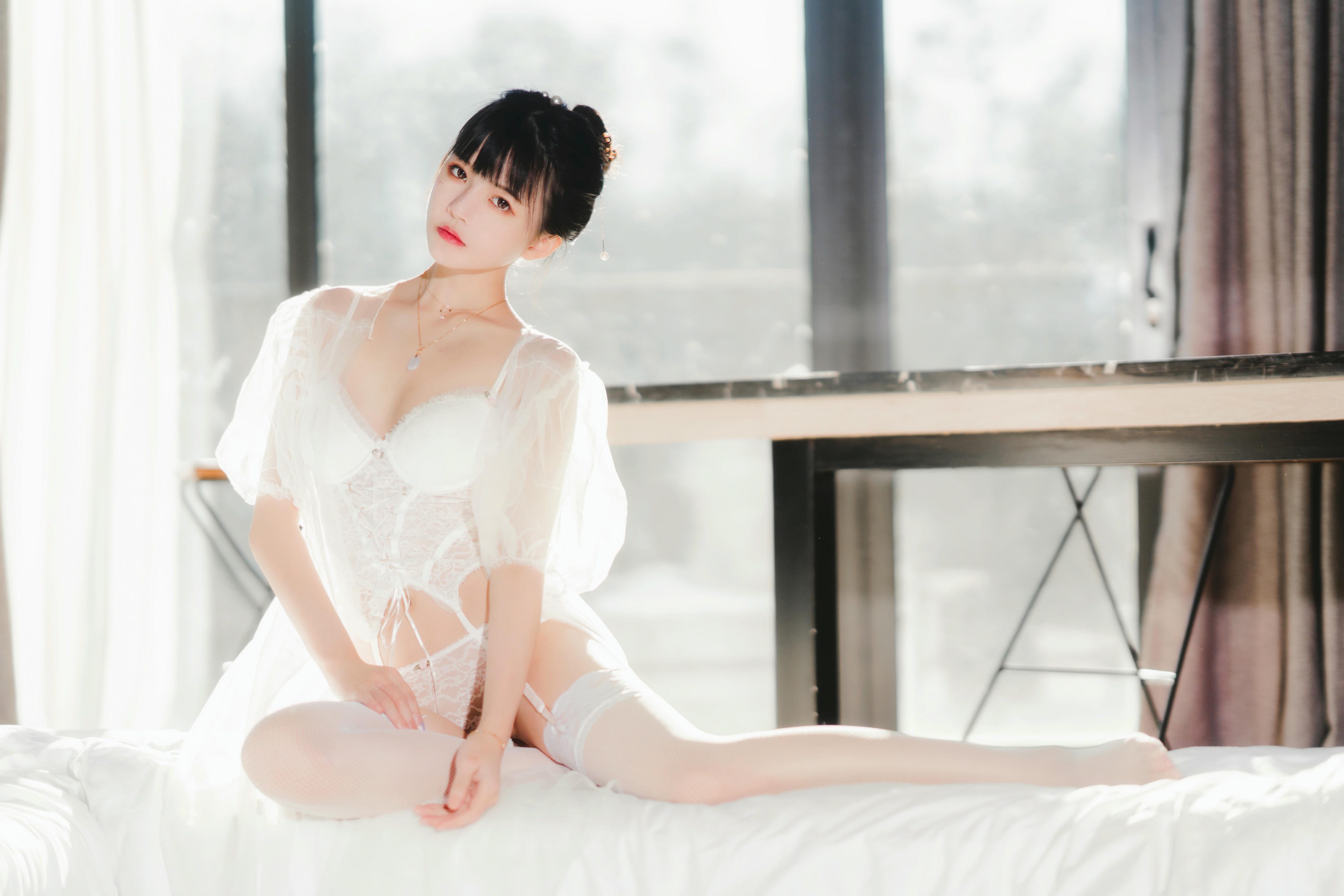 桜桃喵 NO.096 白纱糖01 [40P-601MB]_第1集