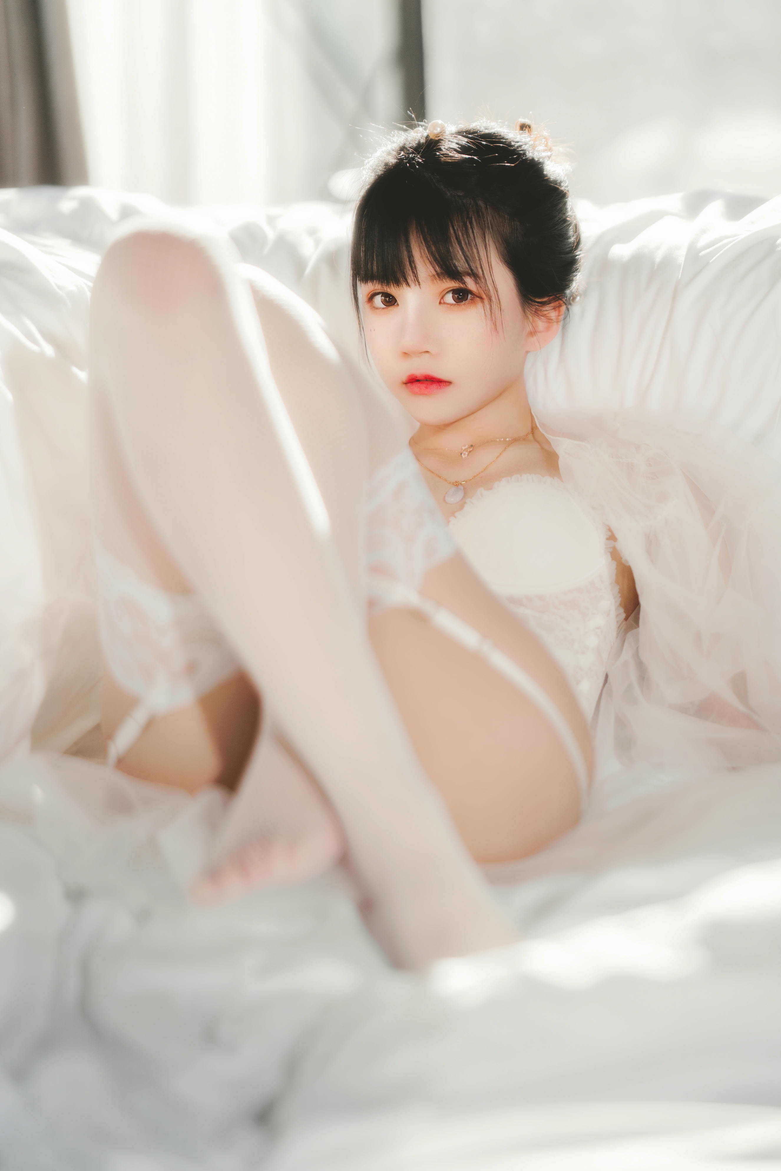 桜桃喵 NO.096 白纱糖01 [40P-601MB]_第1集
