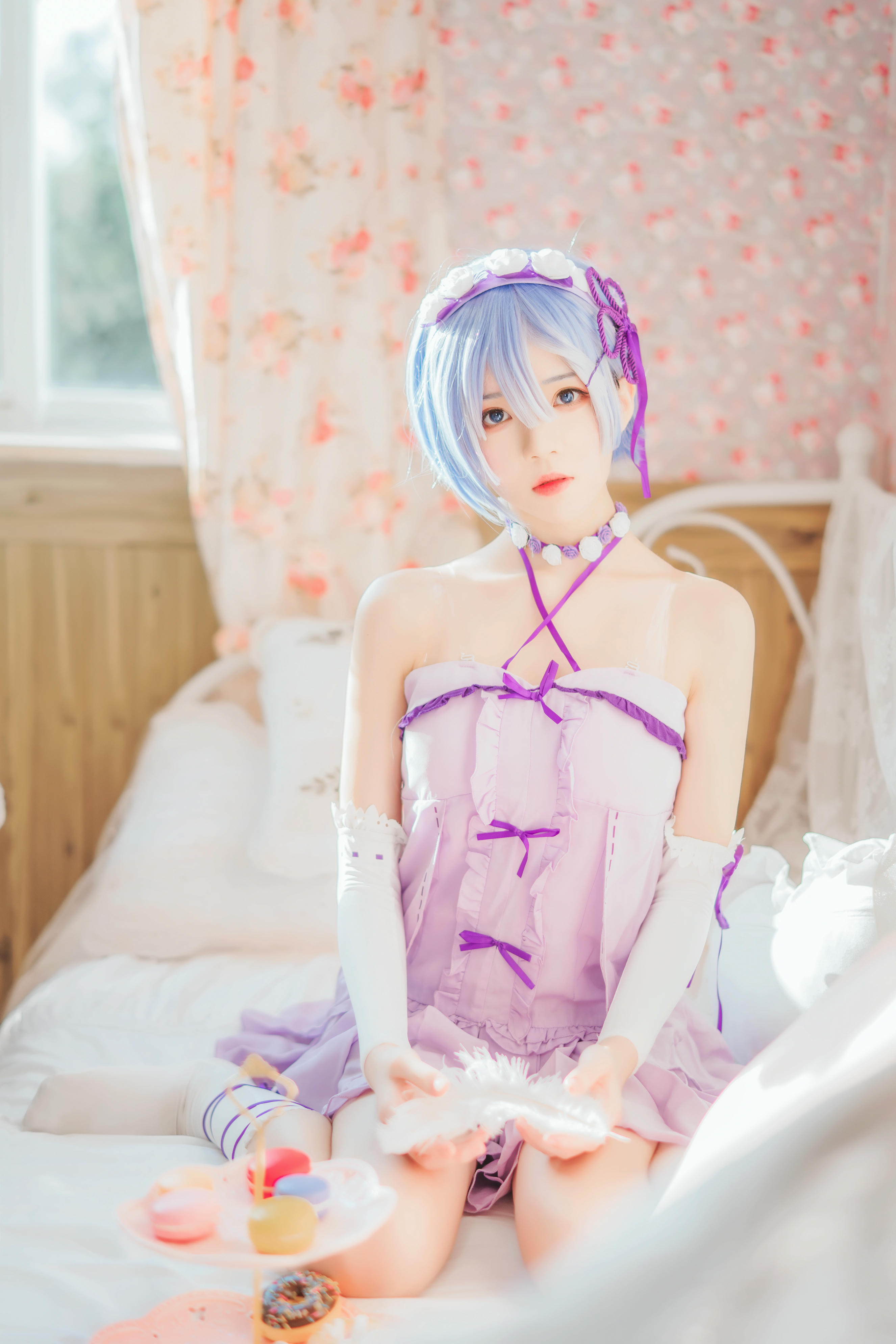 桜桃喵 NO.138 蕾姆小睡裙 [24P-410MB]_第1集