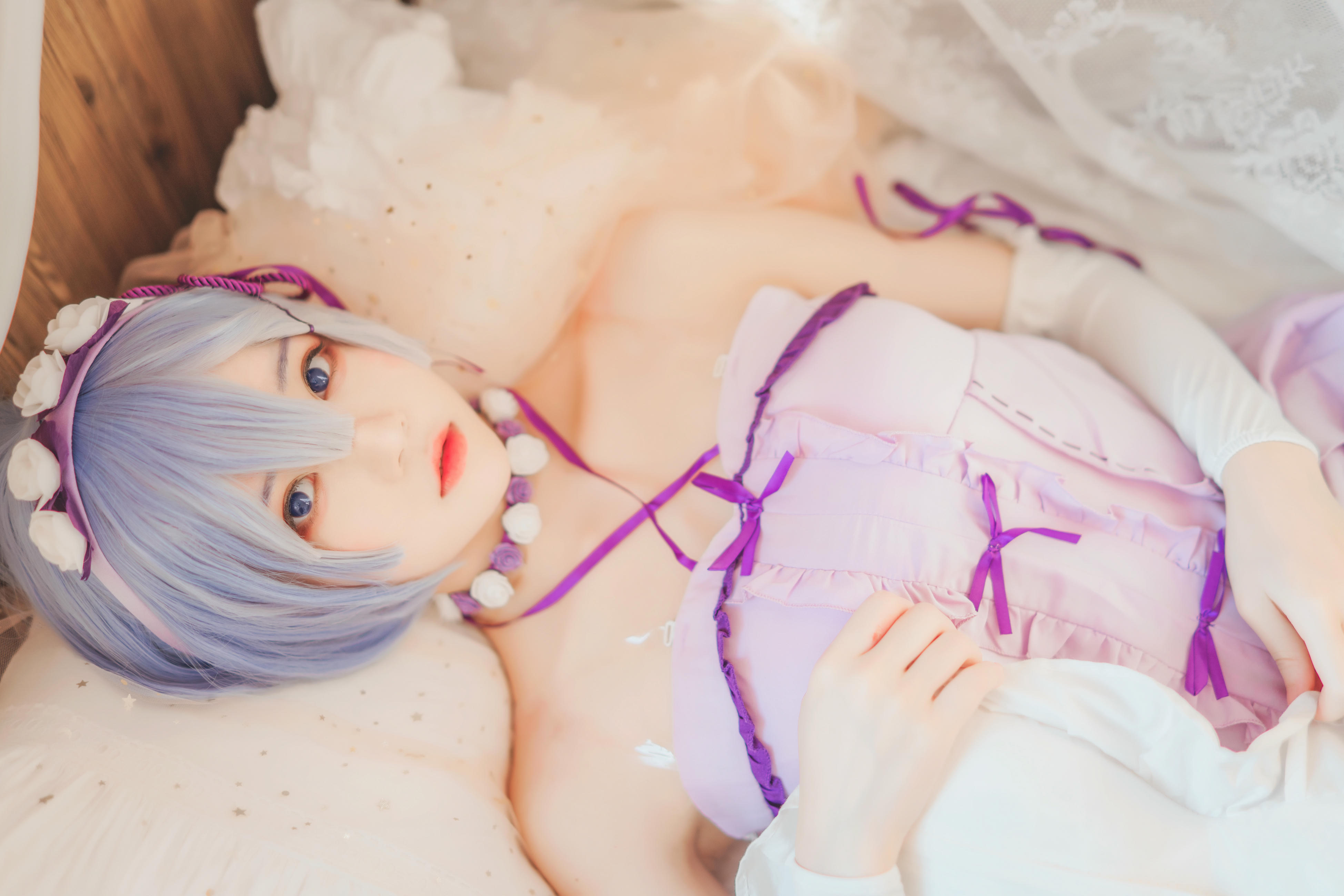 桜桃喵 NO.138 蕾姆小睡裙 [24P-410MB]_第1集