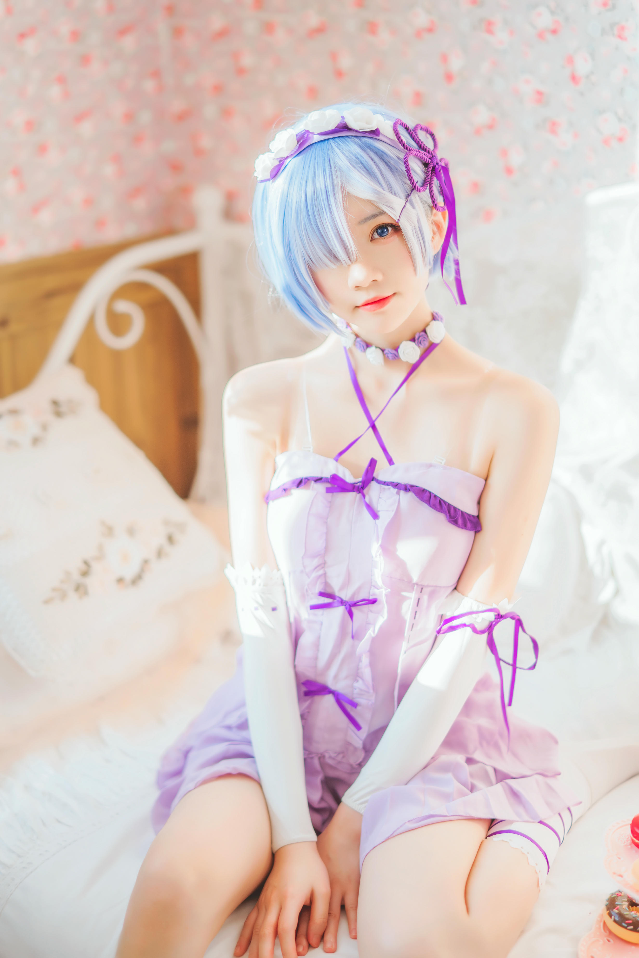 桜桃喵 NO.138 蕾姆小睡裙 [24P-410MB]_第1集