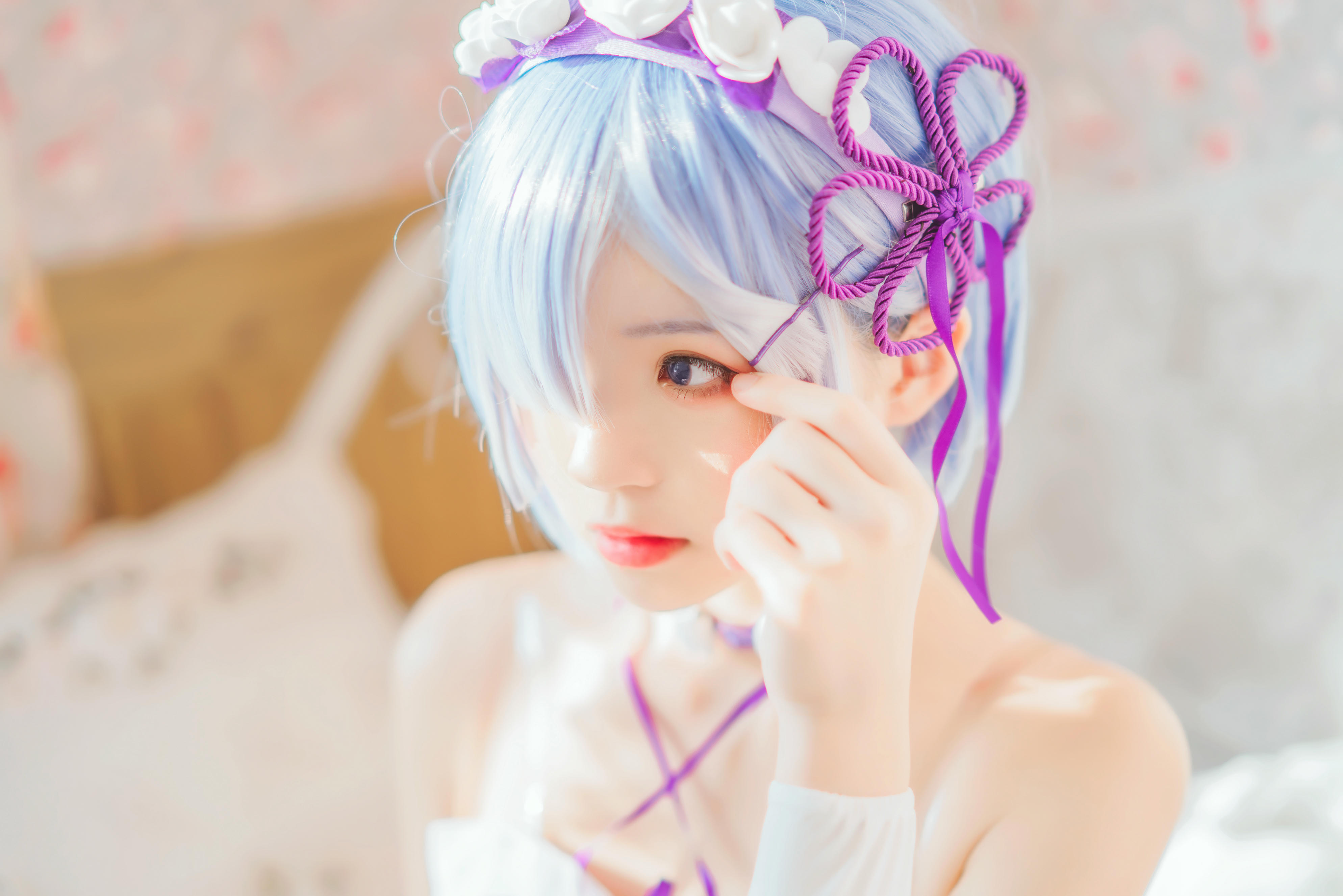 桜桃喵 NO.138 蕾姆小睡裙 [24P-410MB]_第2集