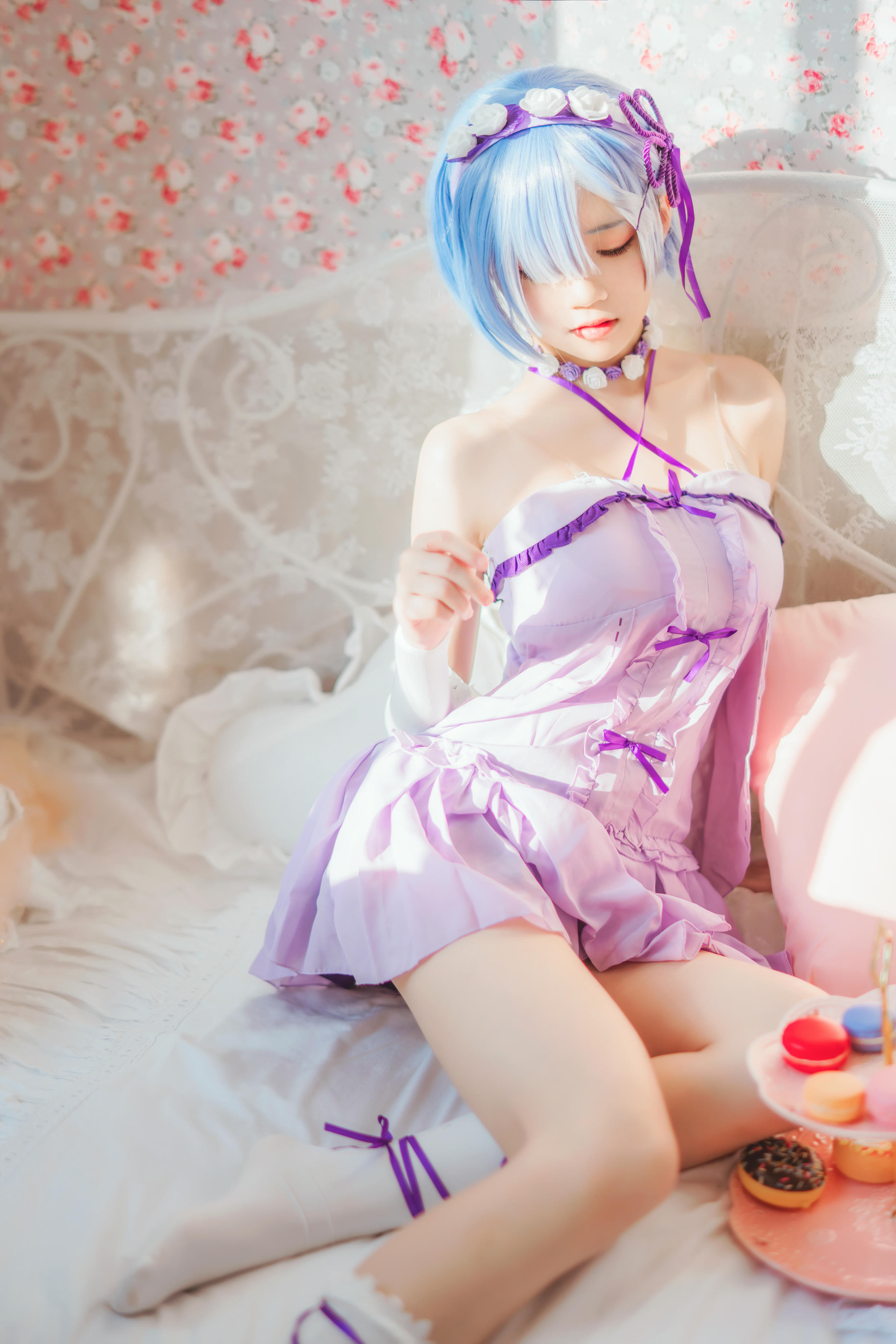 桜桃喵 NO.138 蕾姆小睡裙 [24P-410MB]_第1集
