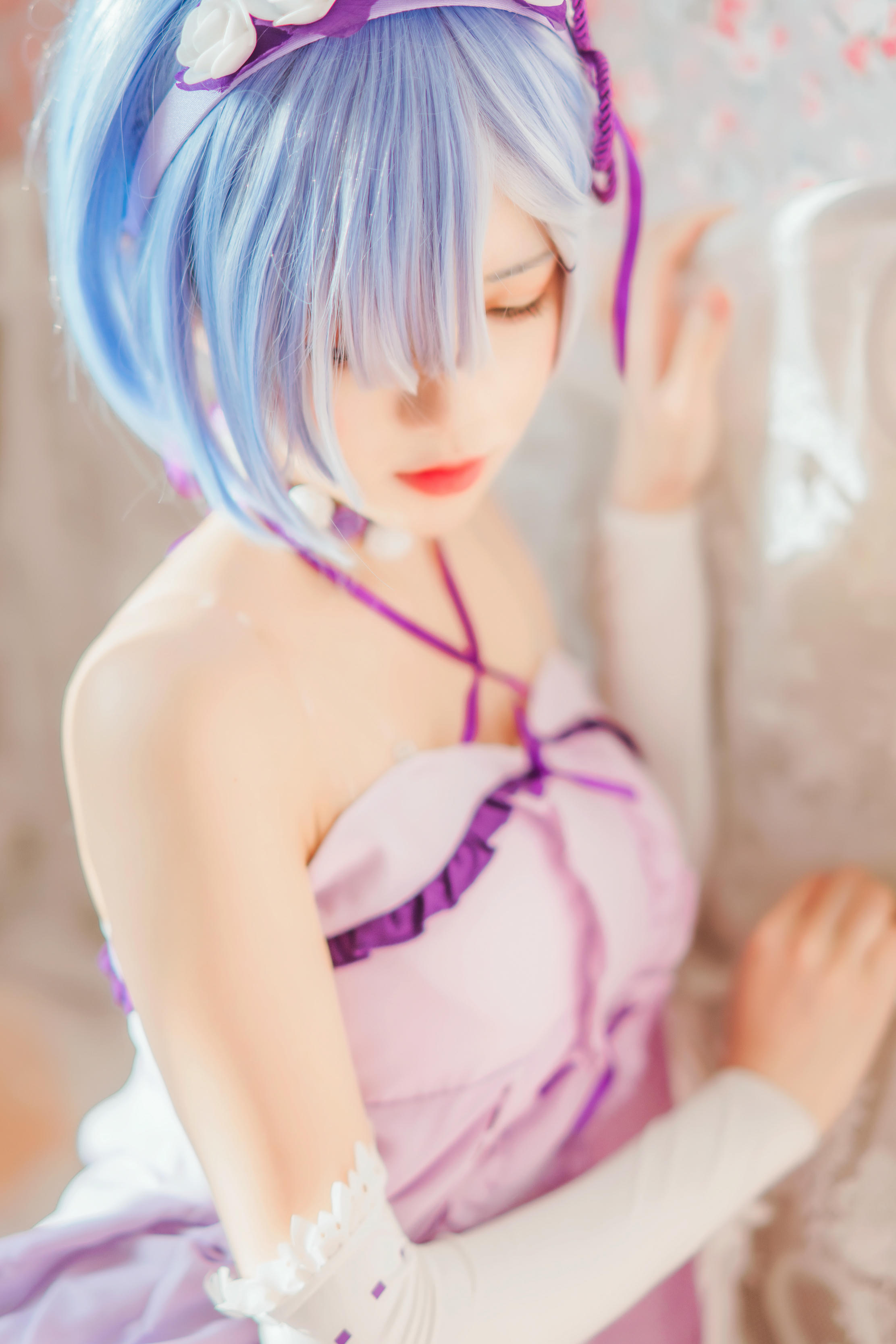 桜桃喵 NO.138 蕾姆小睡裙 [24P-410MB]_第1集