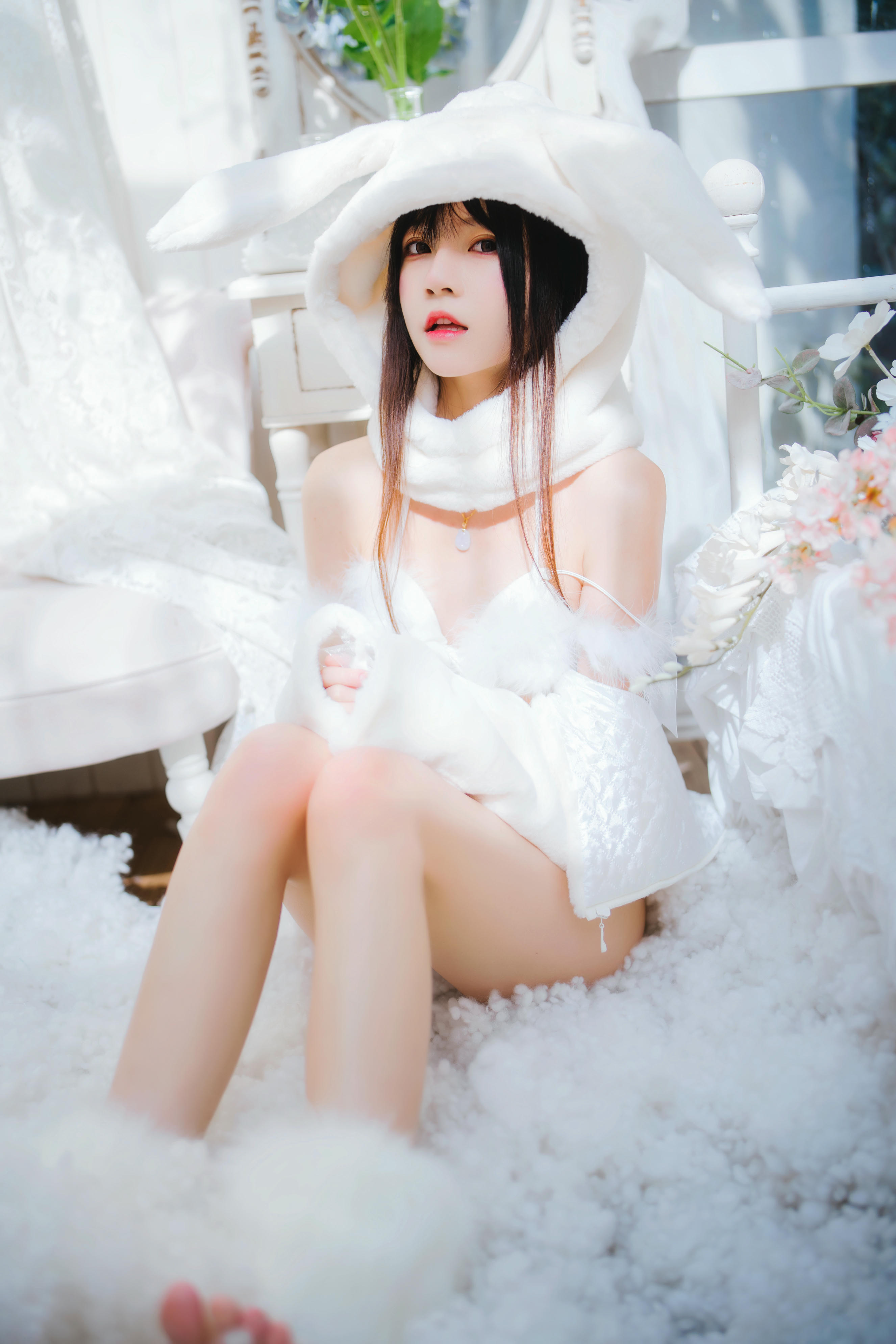 桜桃喵 NO.142 小白兔 [97P 1.37GB]-小白兔01（48p_第1集