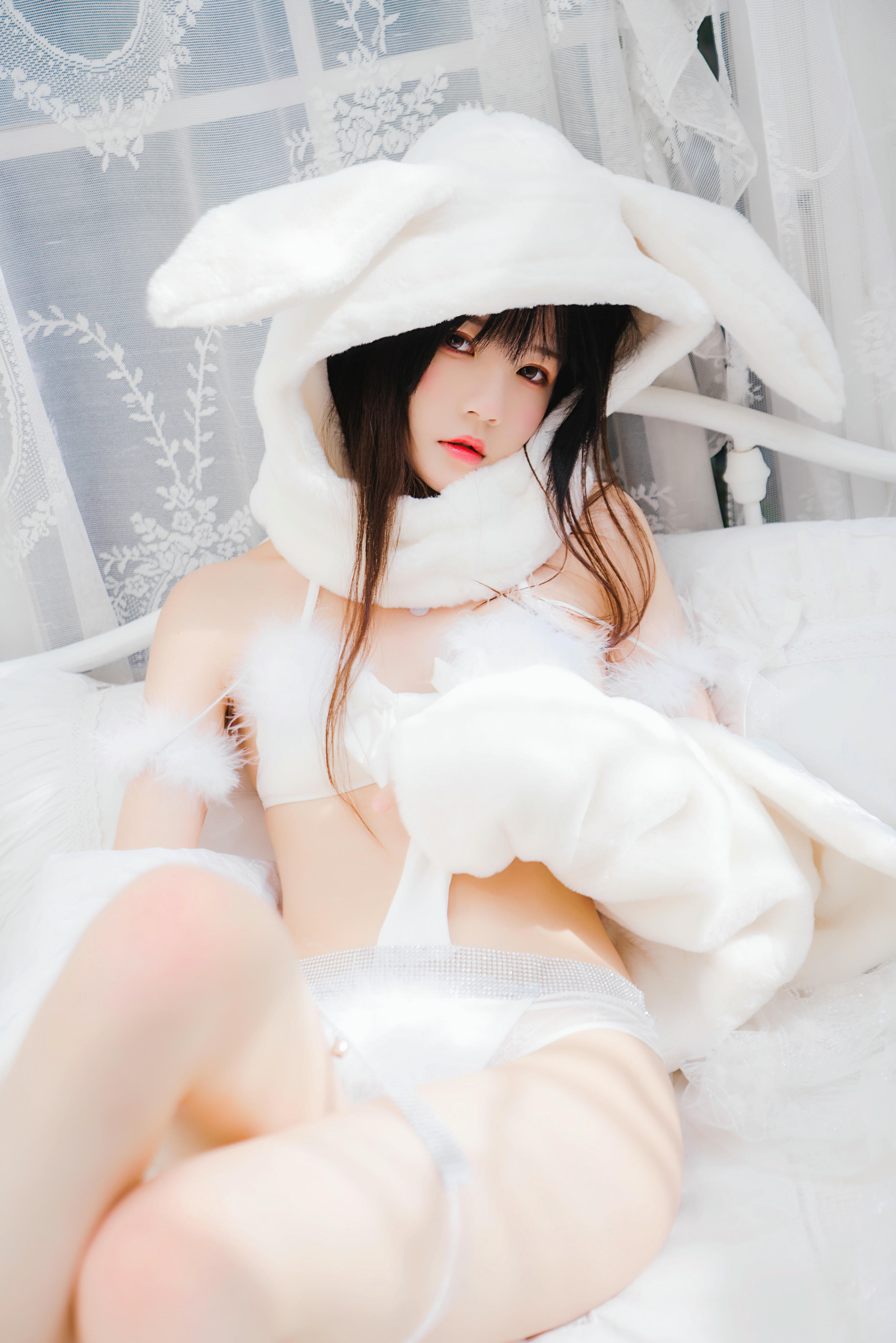桜桃喵 NO.142 小白兔 [97P 1.37GB]-小白兔01（48p_第1集