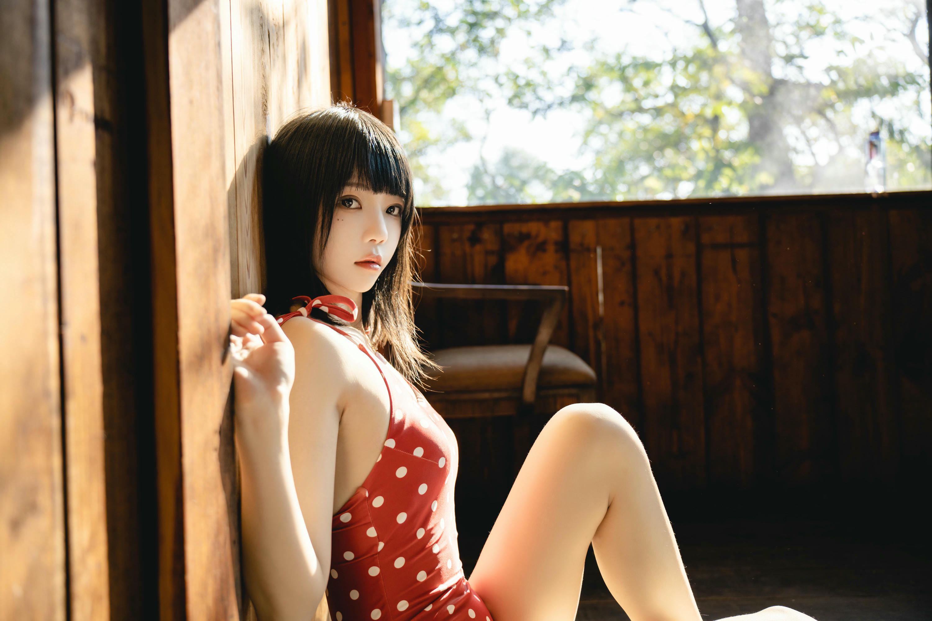 桜桃喵 NO.152 红波点[45P-311.6M]_第1集