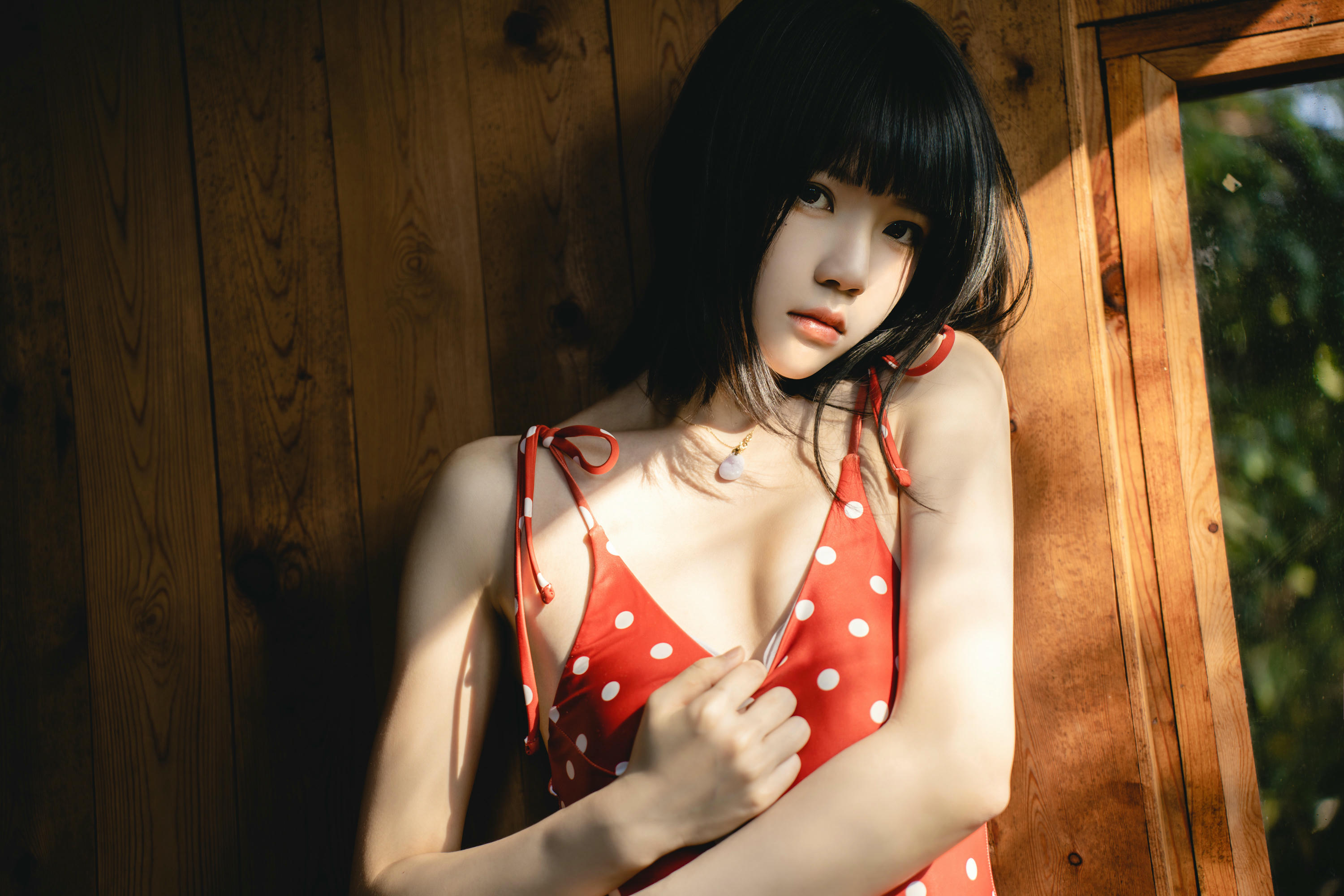 桜桃喵 NO.152 红波点[45P-311.6M]_第1集