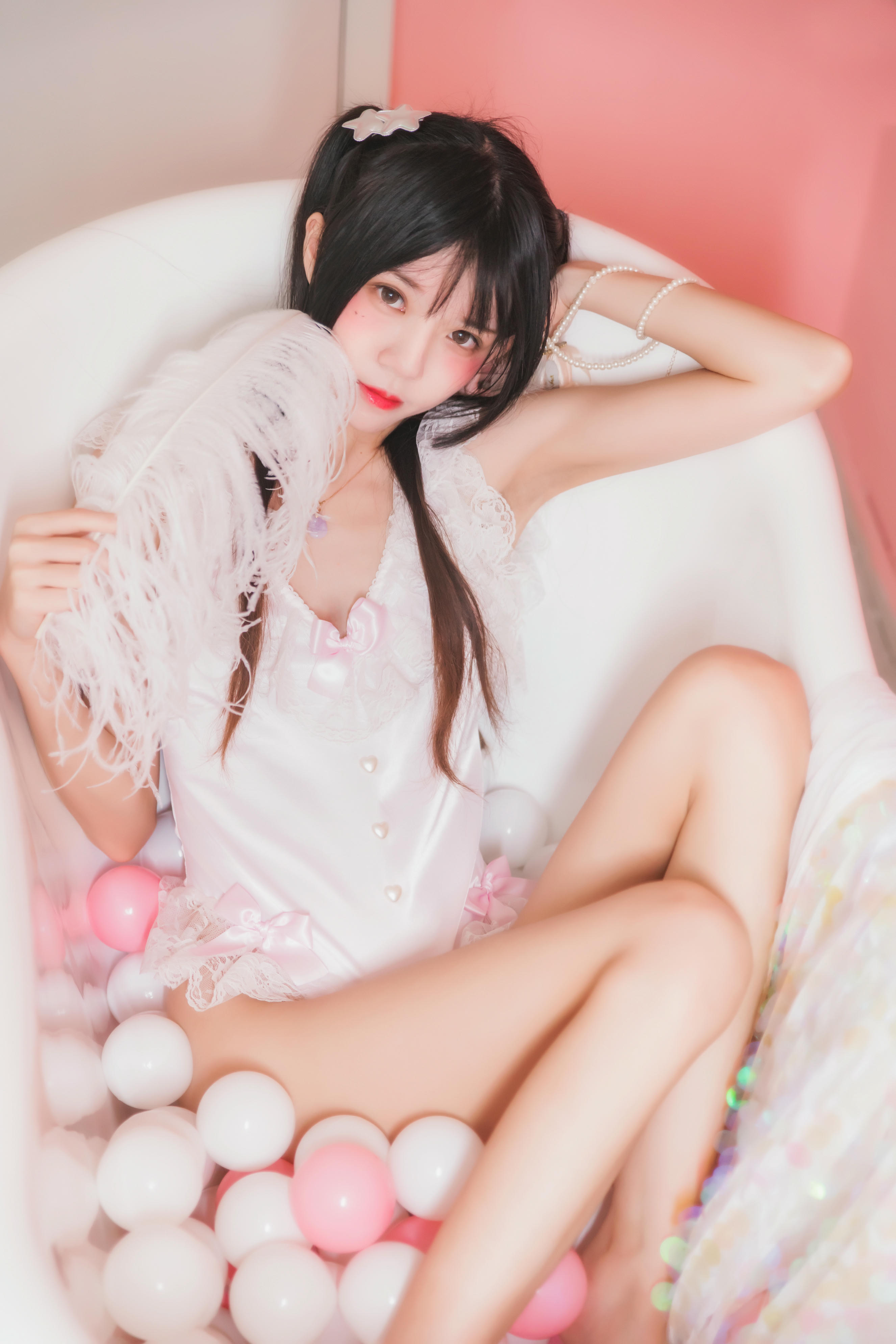 桜桃喵 NO.017 冬眠 粉色浴缸 [57P-719MB]_第1集