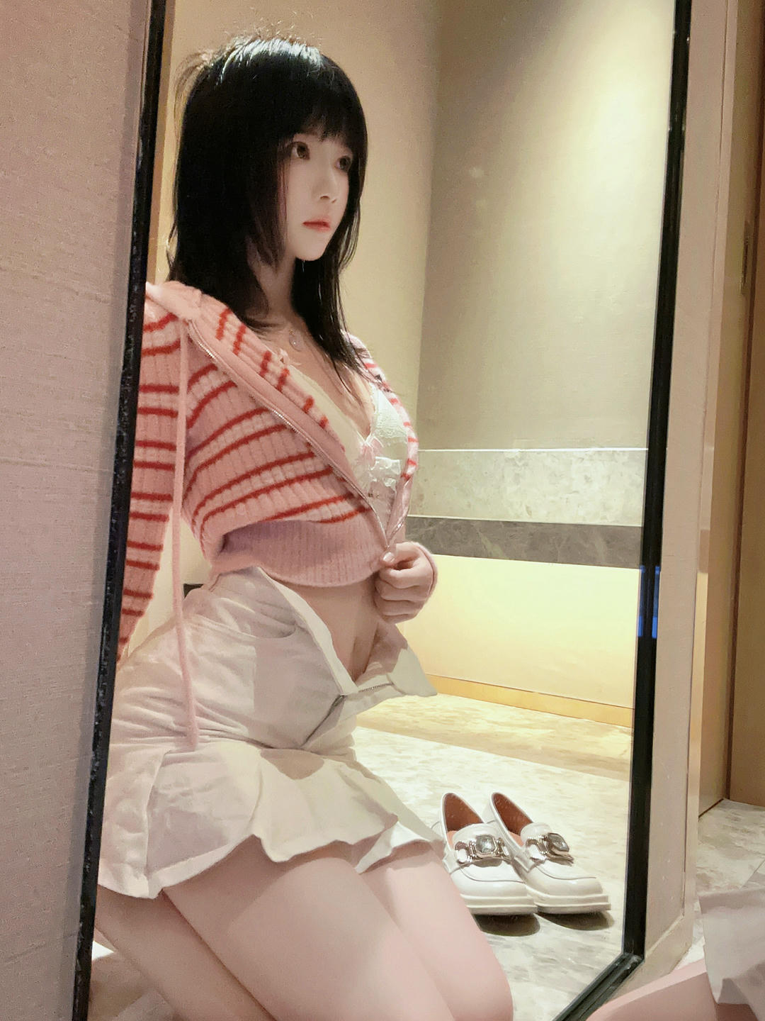 桜桃喵 NO.169 条纹毛衣[22P-98.5M]_第1集