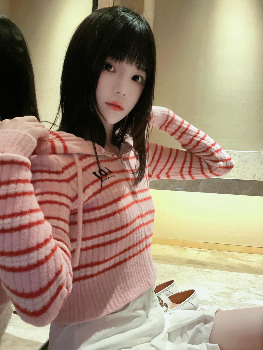 桜桃喵 NO.169 条纹毛衣[22P-98.5M]_第1集