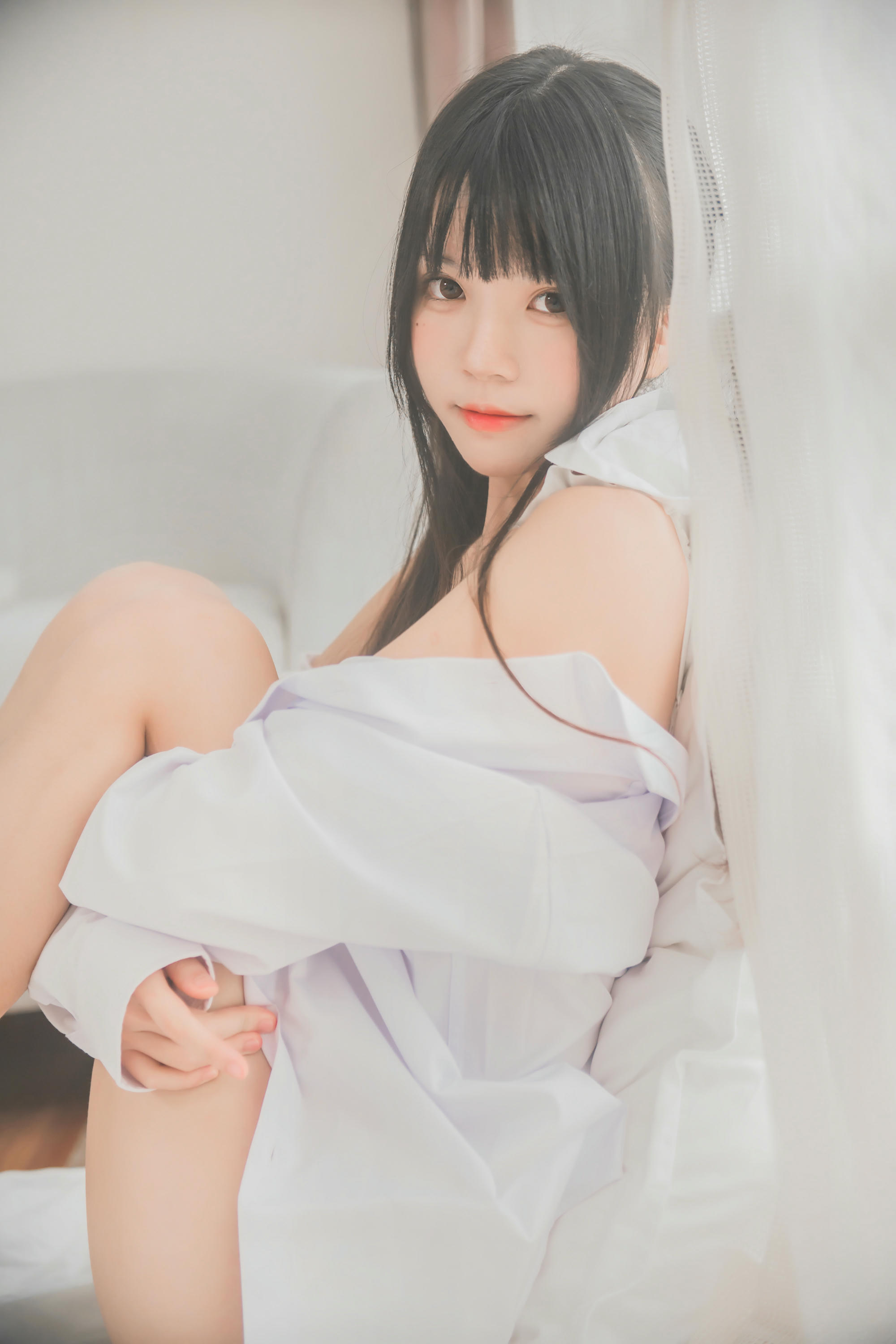 桜桃喵 NO.001 白衬衫双马尾 [47P-345MB]_第2集
