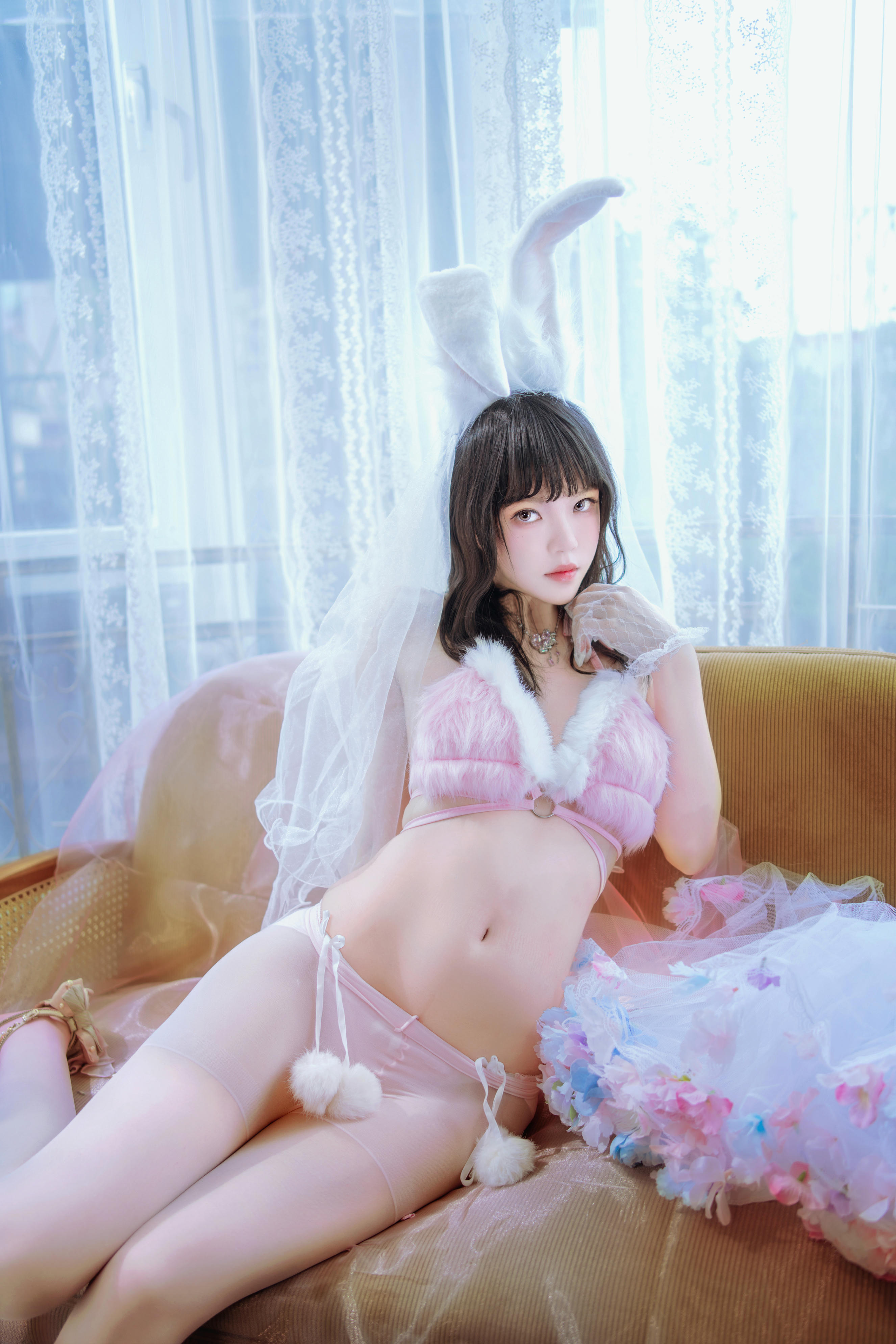桜桃喵 NO.188 花嫁兔 [54P2V 929MB]_第1集