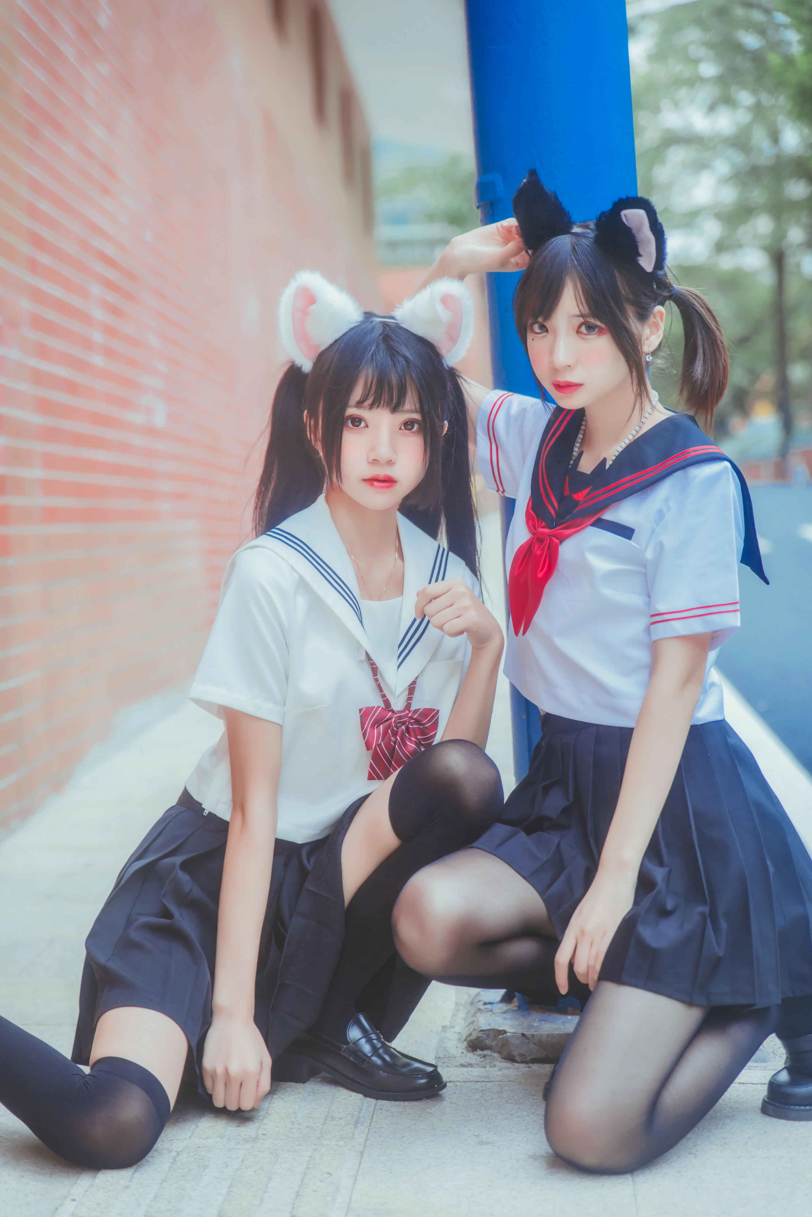 桜桃喵 NO.022 &疯猫ss JK百合2 [33P-393MB]_第1集