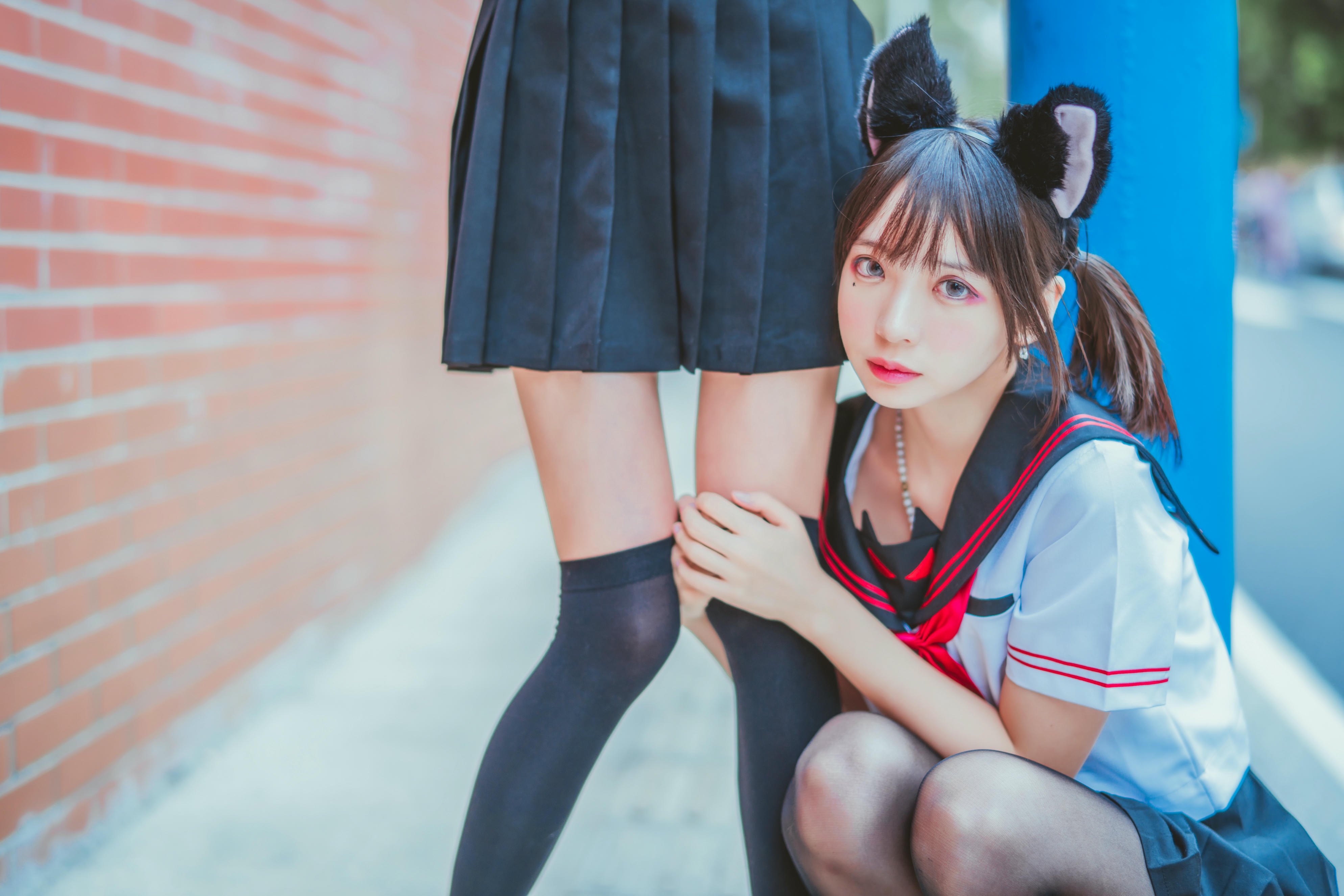 桜桃喵 NO.022 &疯猫ss JK百合2 [33P-393MB]_第1集